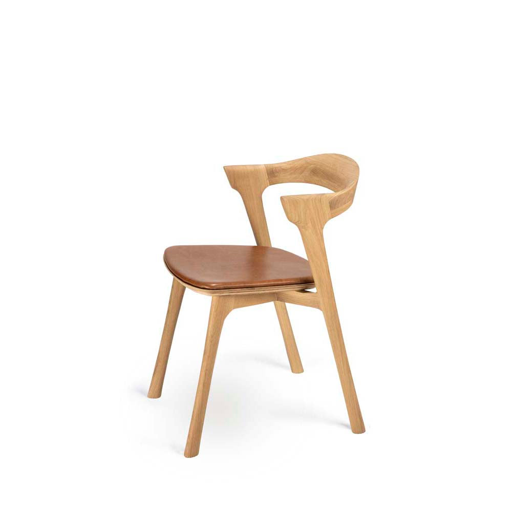 Oak Bok Dining Chair - Cognac Leather