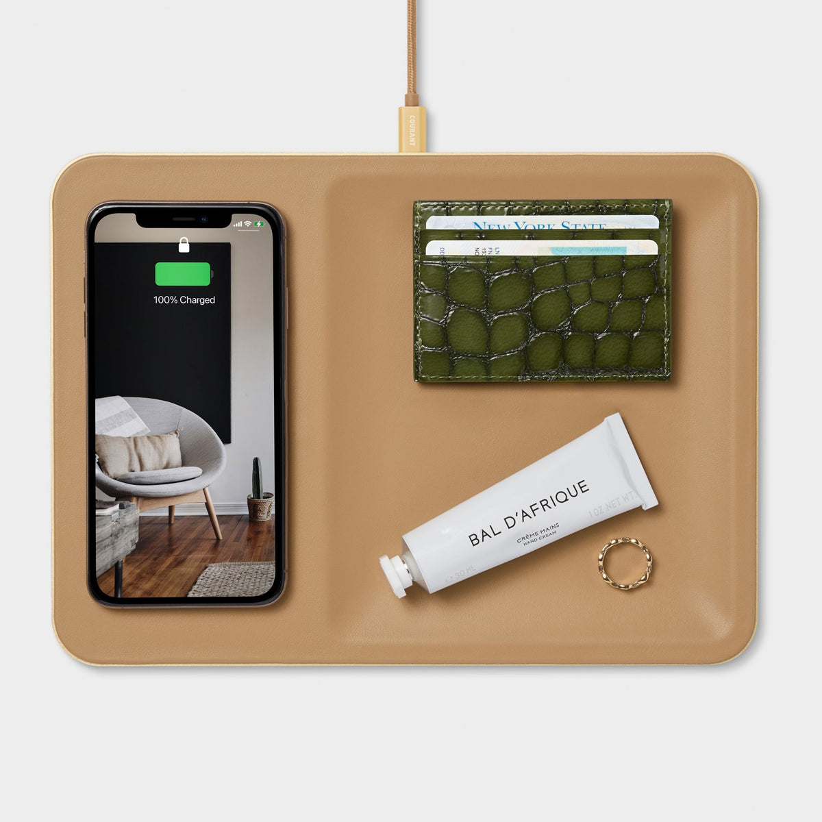 Catch 3 - Fast Wireless Phone Charger in Cortado