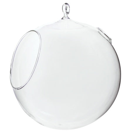 hanging glass orbs for plants glass hanging orb large 7" x 8" - grounded | modern living