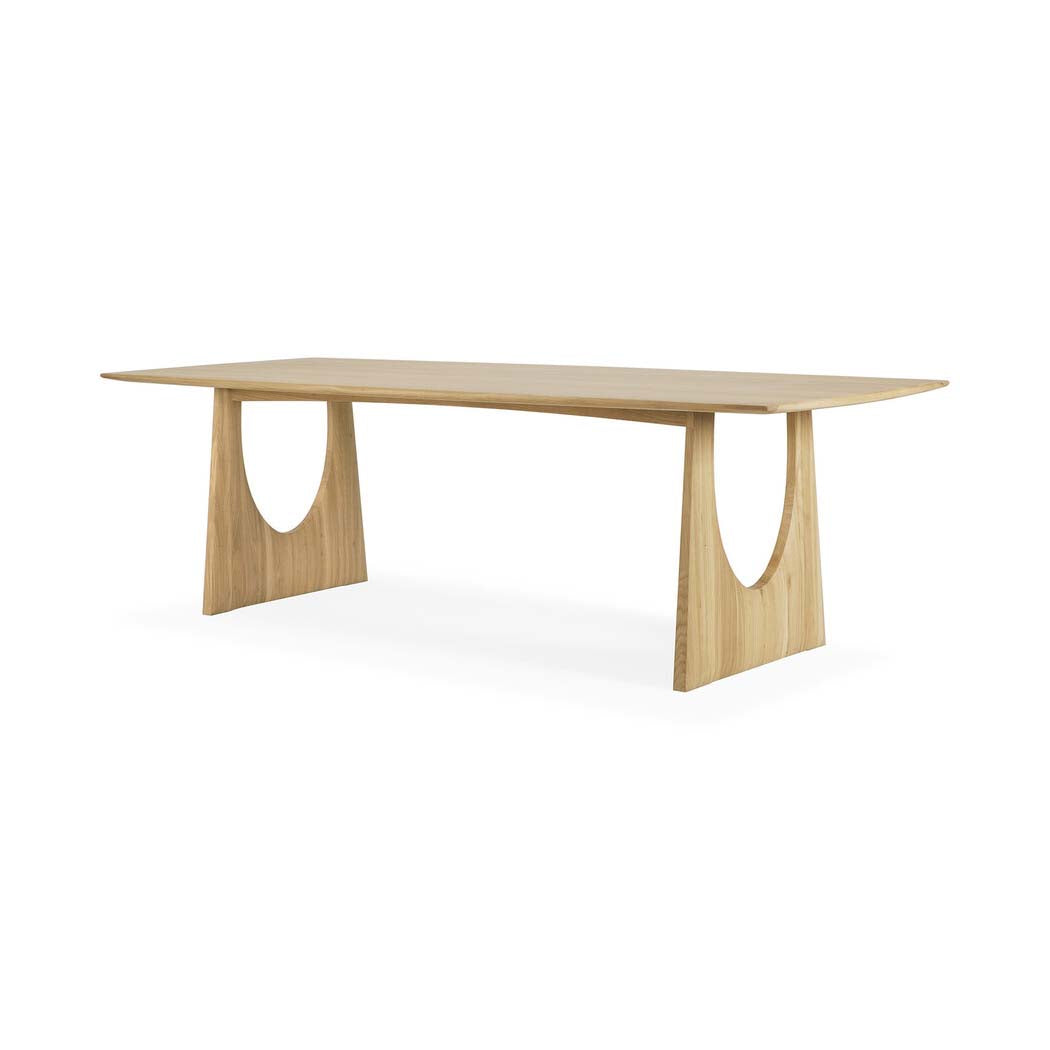 Oak Geometric Dining Table