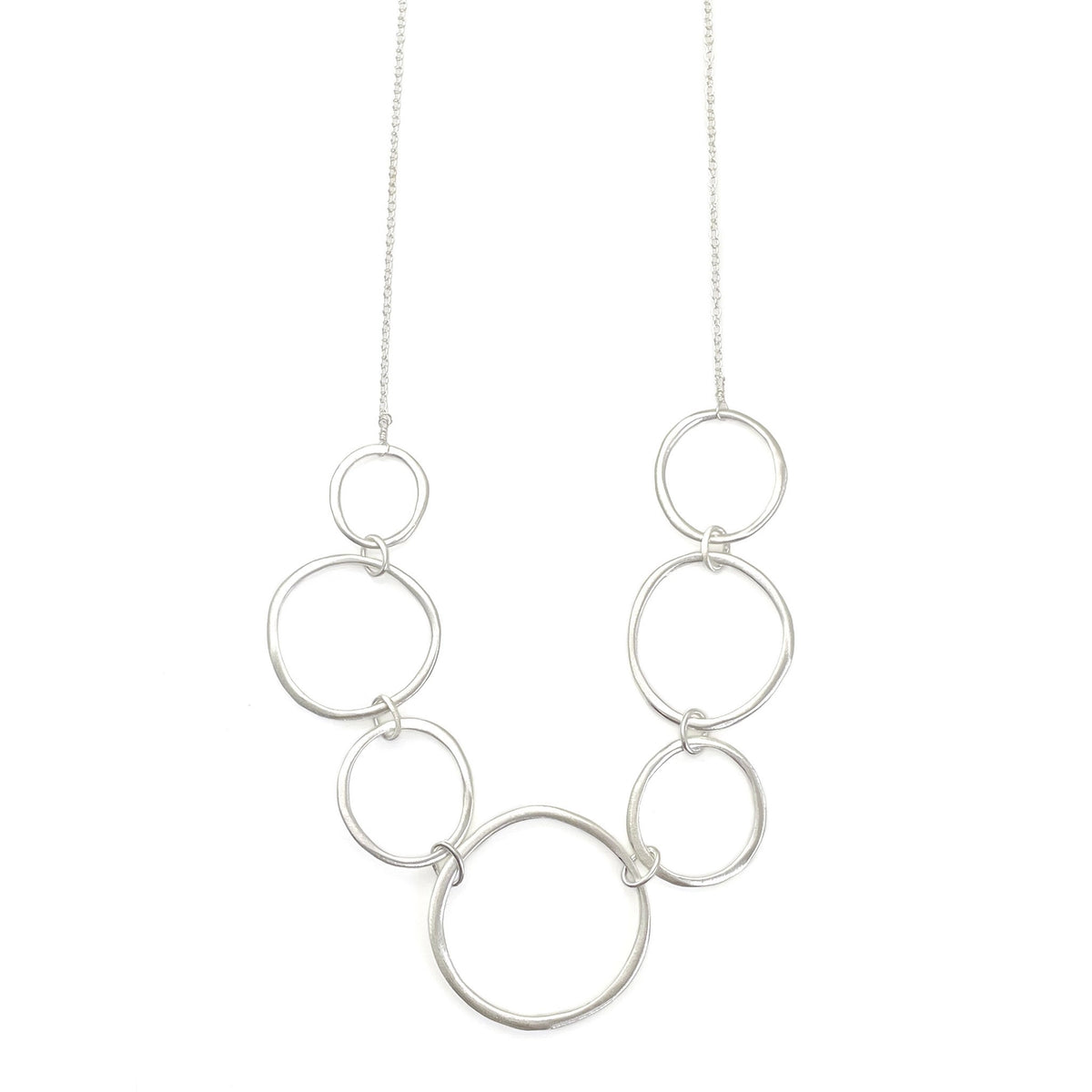Seven Links Necklace | Silver