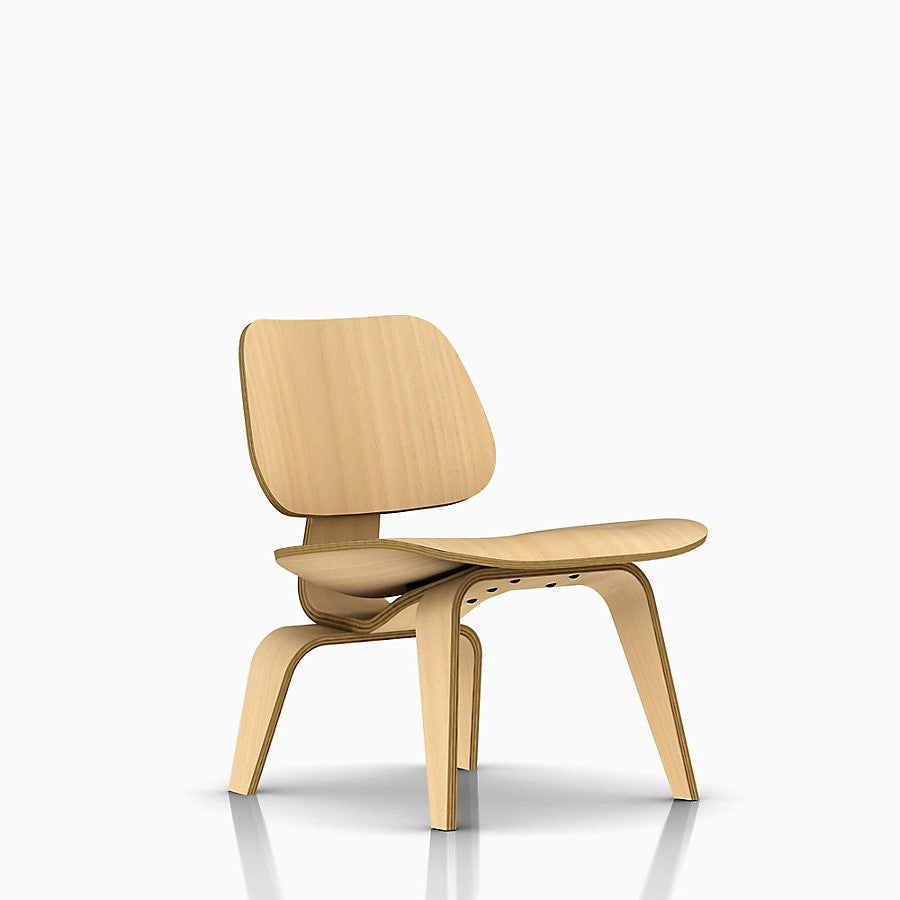 Eames Molded Plywood Lounge Chair with Wood Base