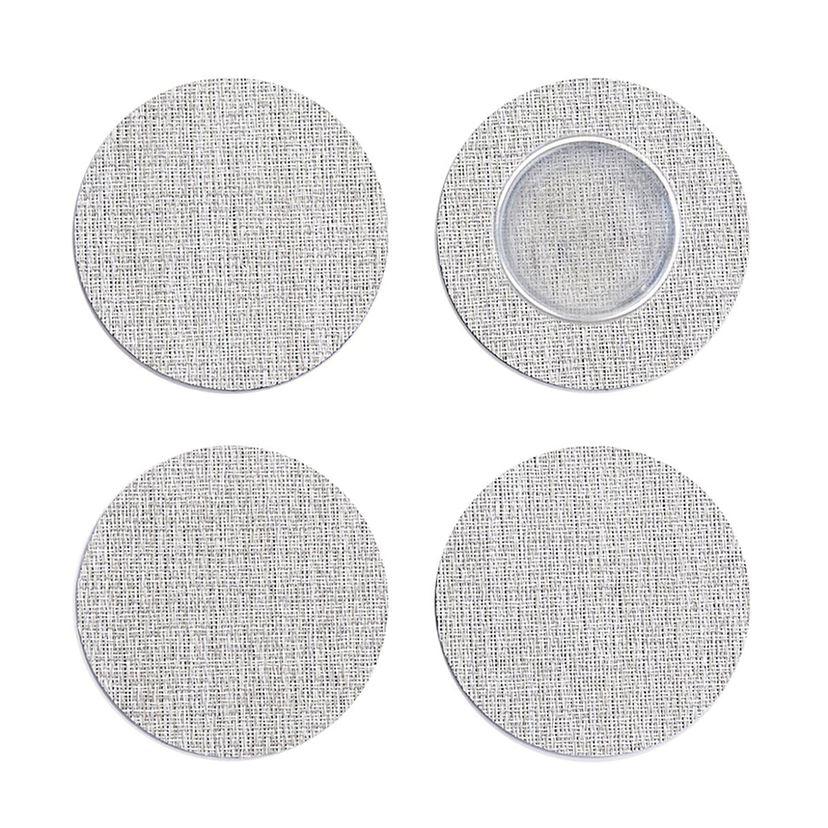 Bouclé Coasters - Natural Set of 4