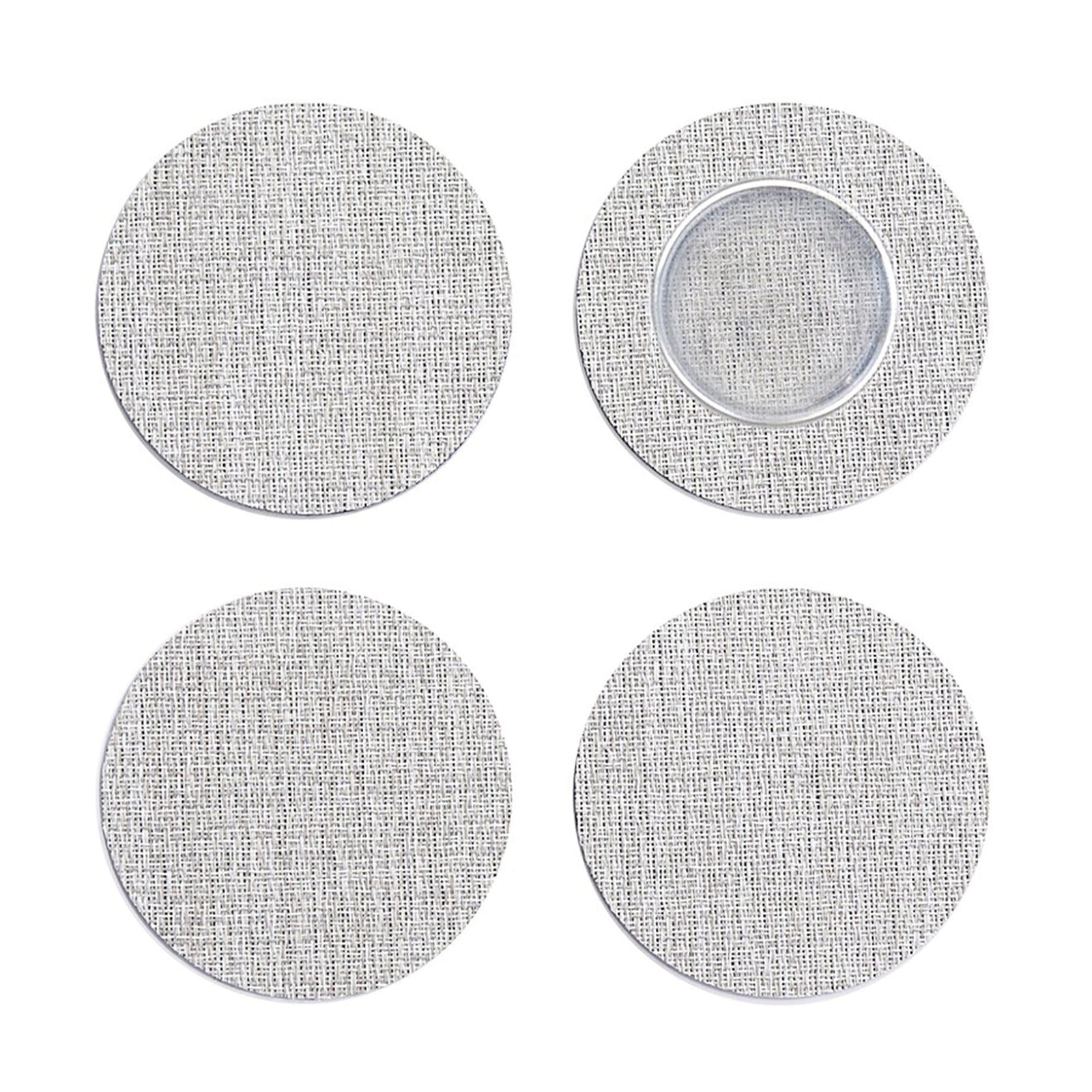 Bouclé Coasters - Natural Set of 4