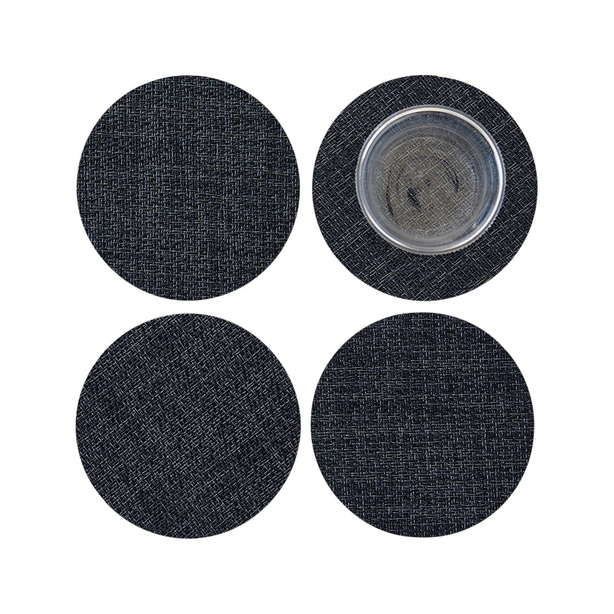 Bouclé Coasters - Noir Set of 4