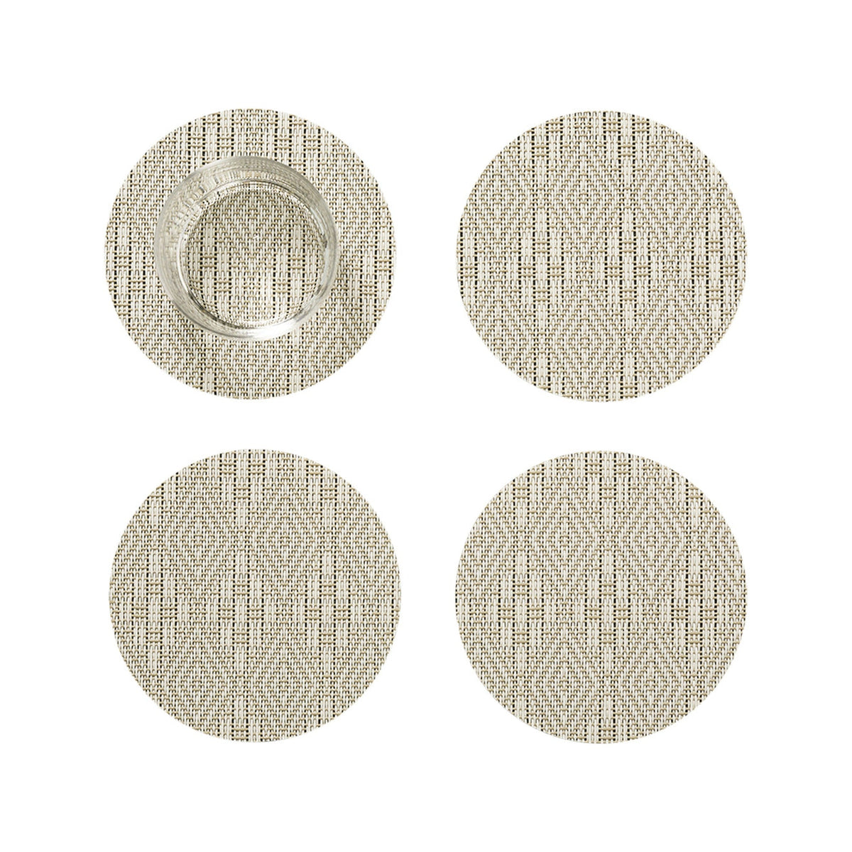 Boxwood Coasters - Flax Set of 4