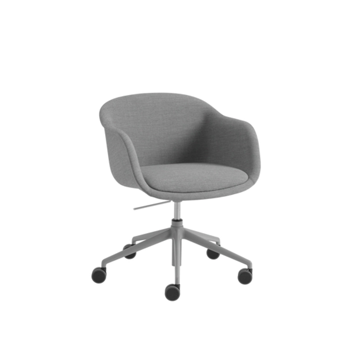 Fiber Conference Armchair Swivel Base W. Gas Lift Castors And Tilt