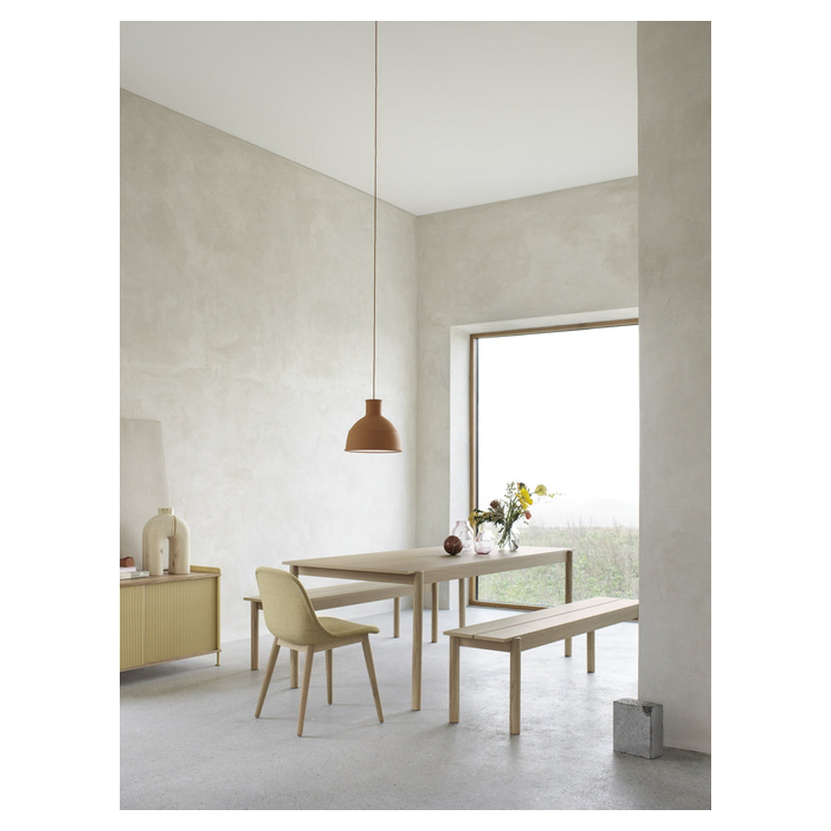 Fiber Side Chair Wood Base