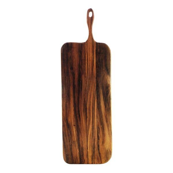 Extra Long Wood Charceuterie Board with Loop Handle (24"Lx10"W)
