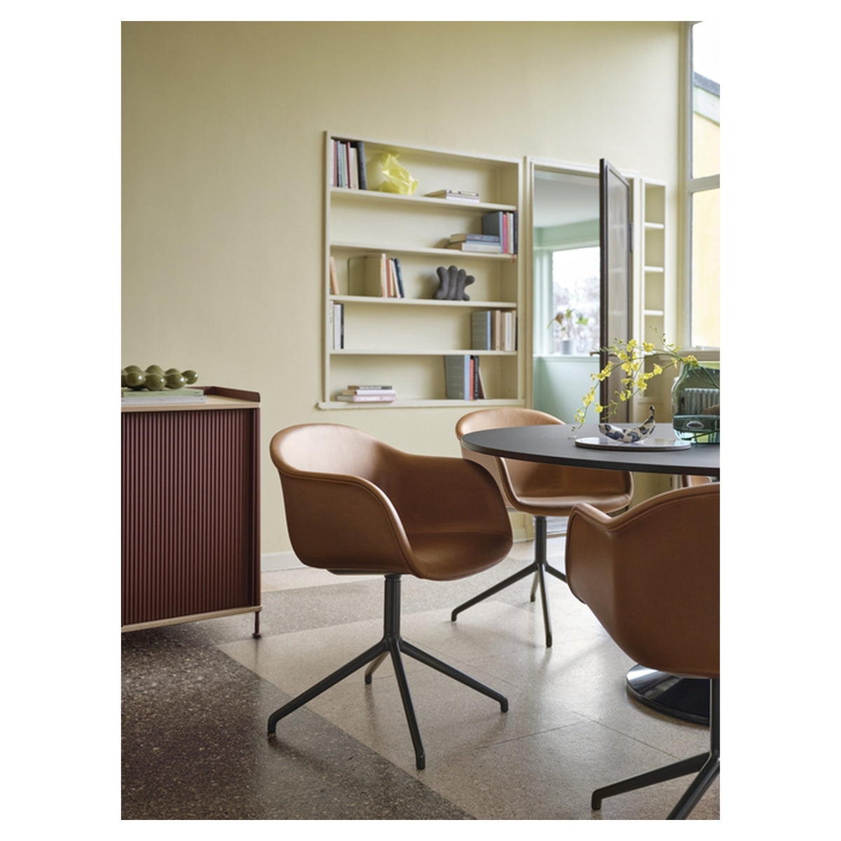 Fiber Armchair Swivel Base