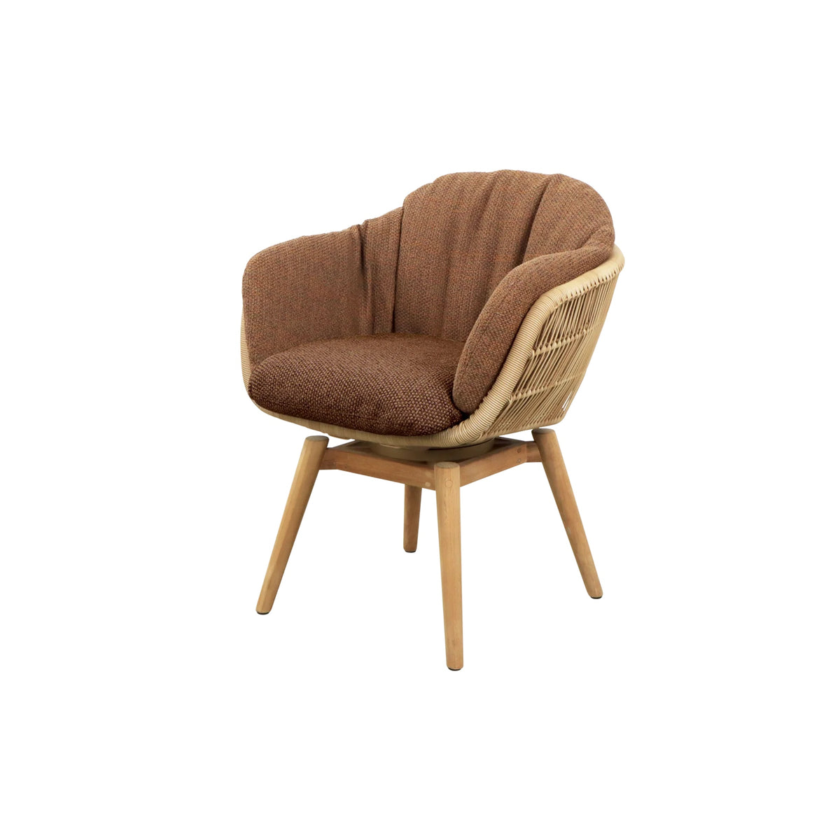 Stay chair w/teak swivel