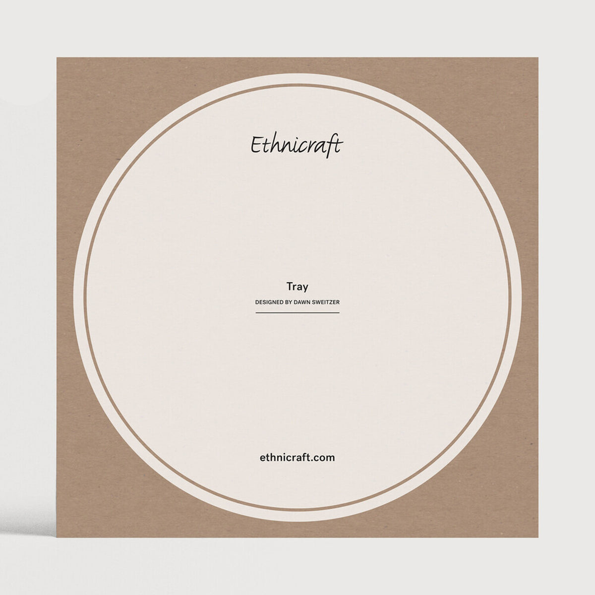 Organic Tray  Glass  Bronze  Round  L