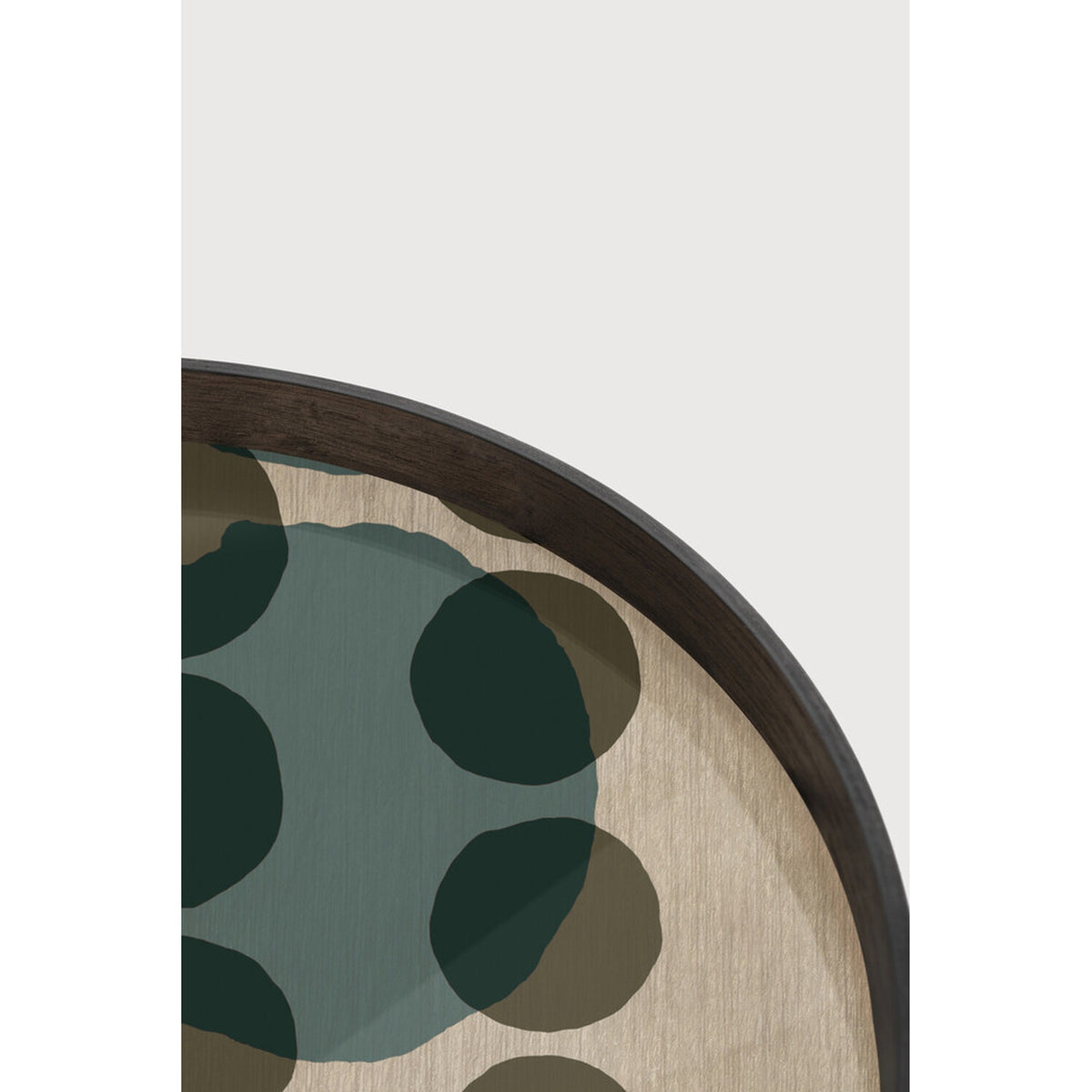 Slate Layered Dots Glass Tray