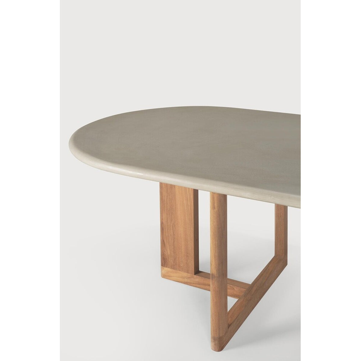 Trestle outdoor dining table