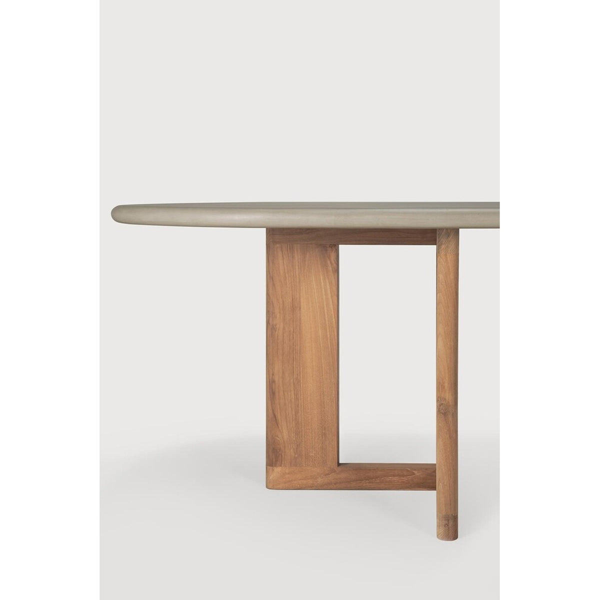 Trestle outdoor dining table