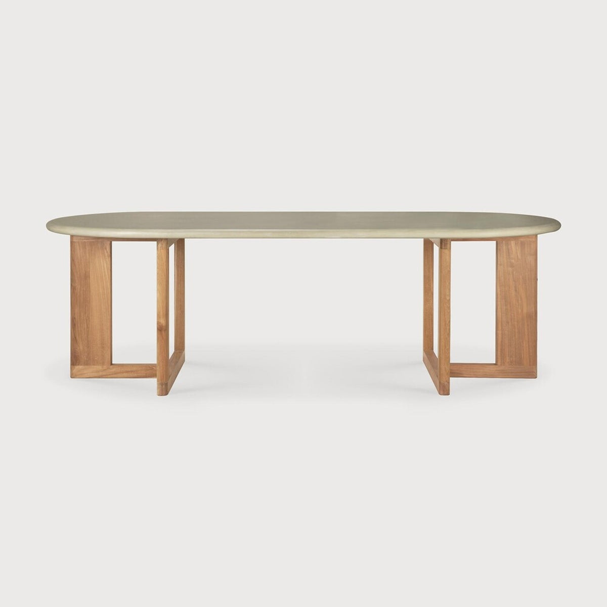 Trestle outdoor dining table