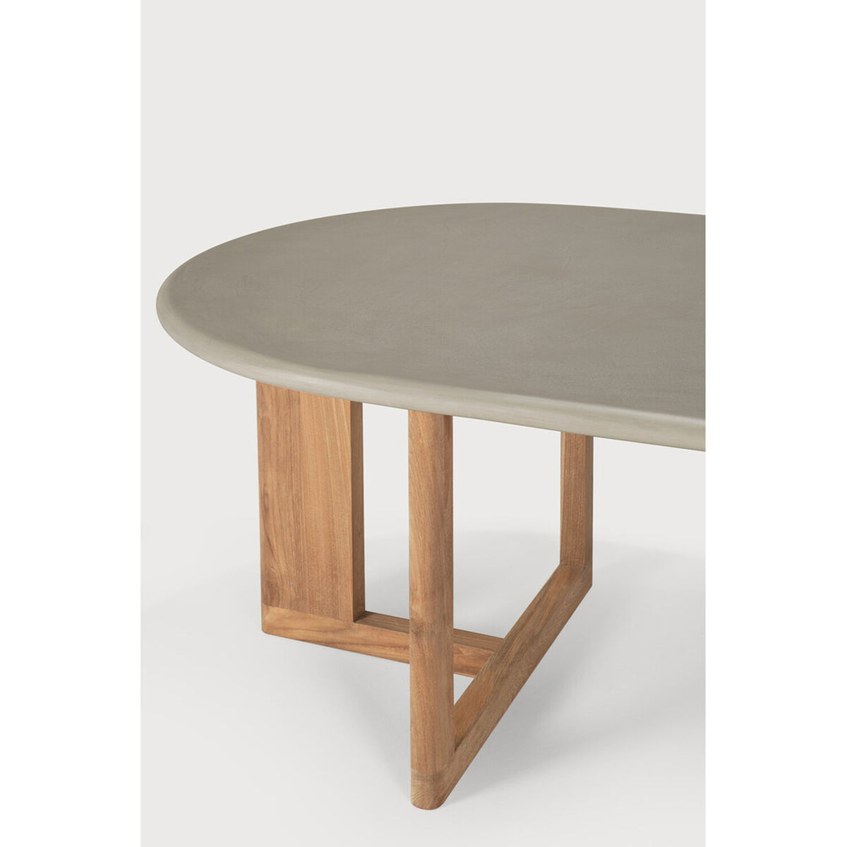 Trestle outdoor dining table