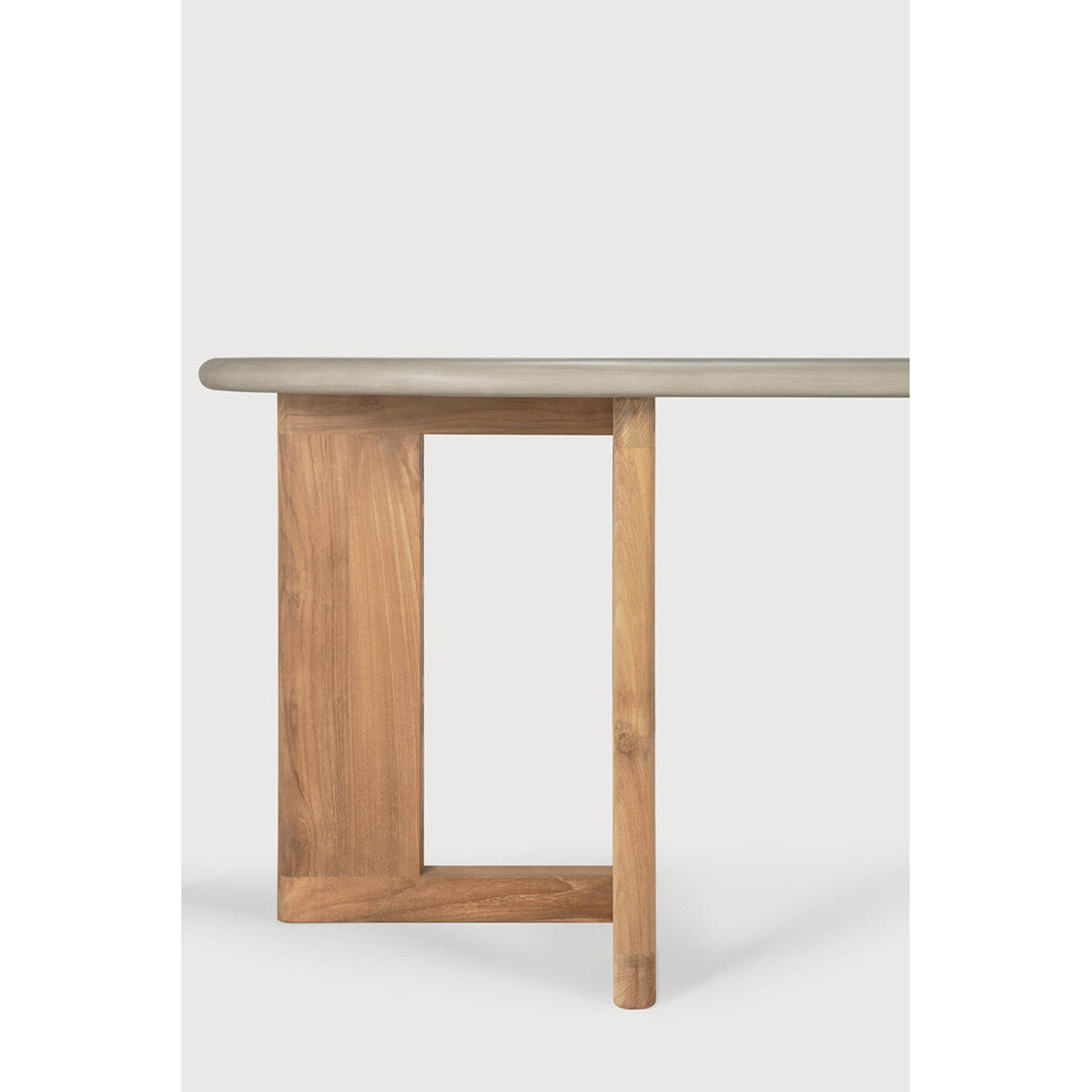 Trestle outdoor dining table