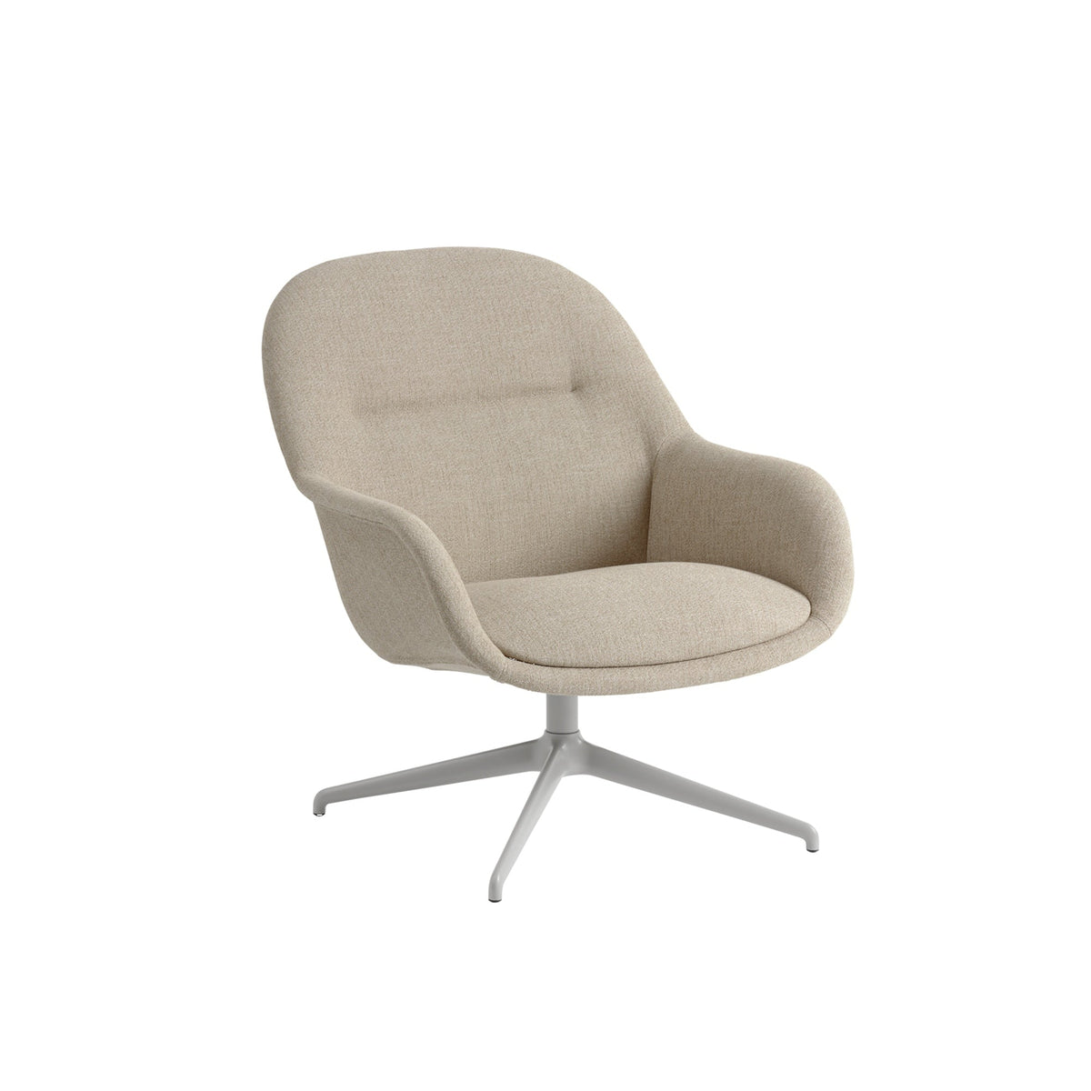 Fiber Lounge Armchair Swivel Base