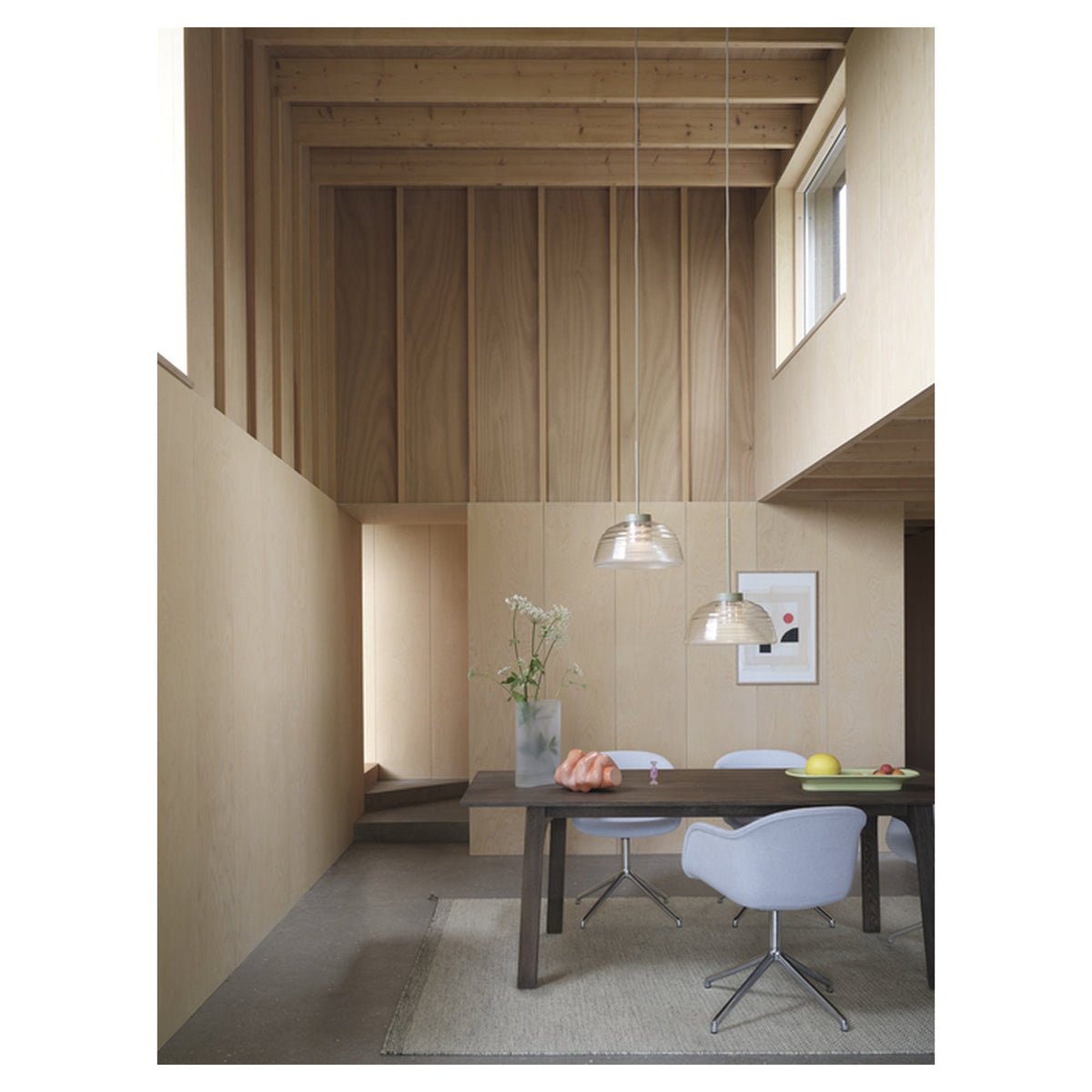 Fiber Armchair Swivel Base