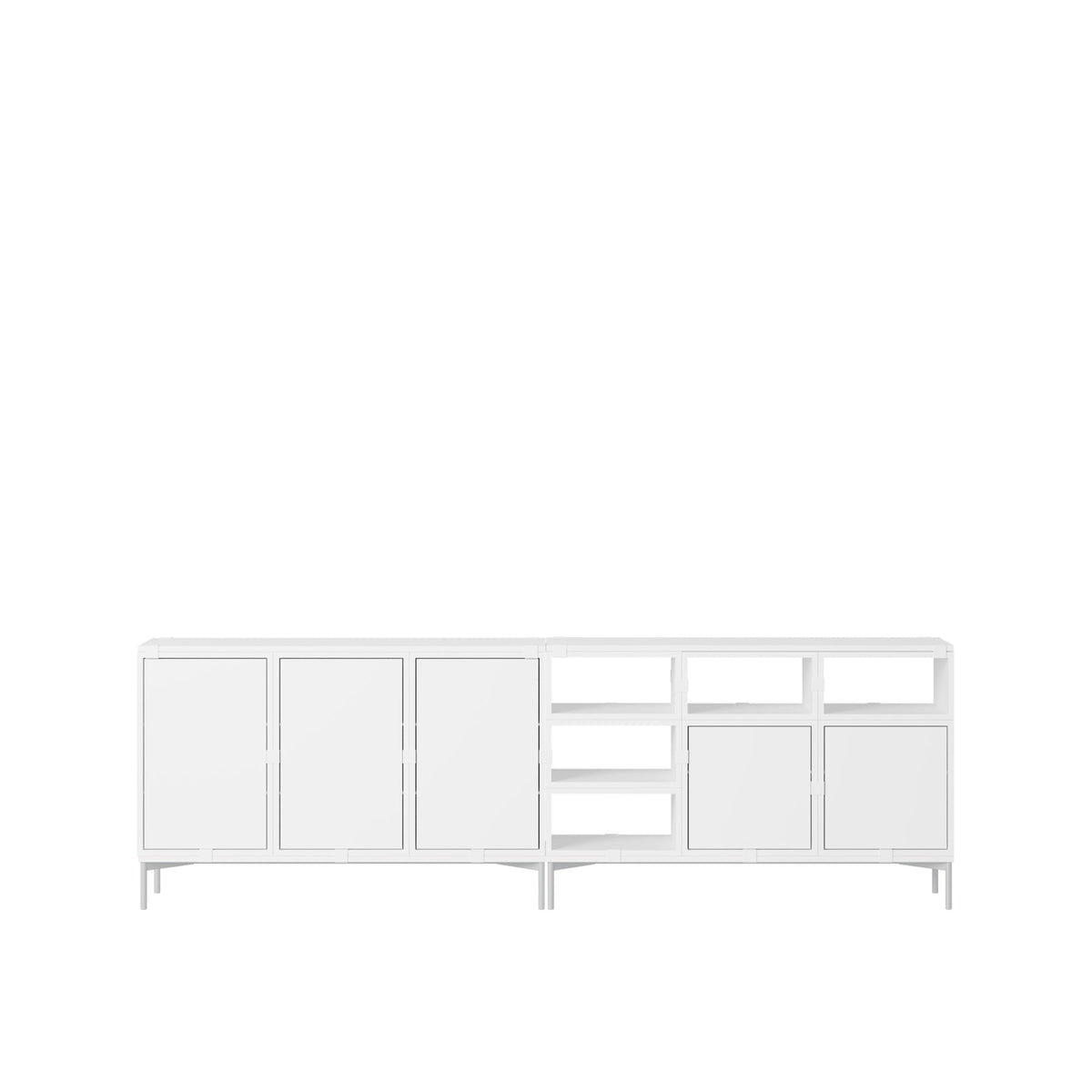 Stacked Storage System Sideboard