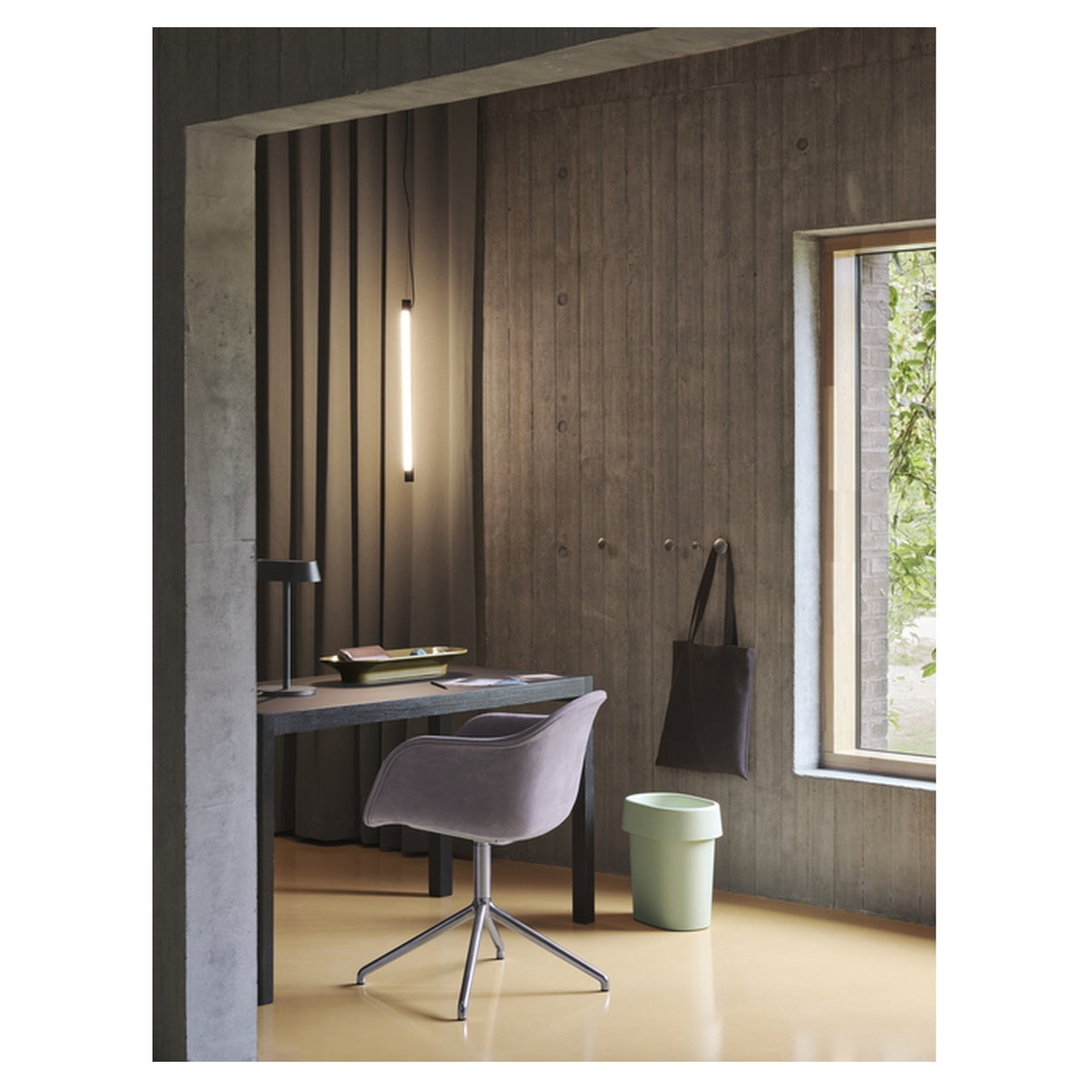 Fiber Soft Armchair Swivel Base