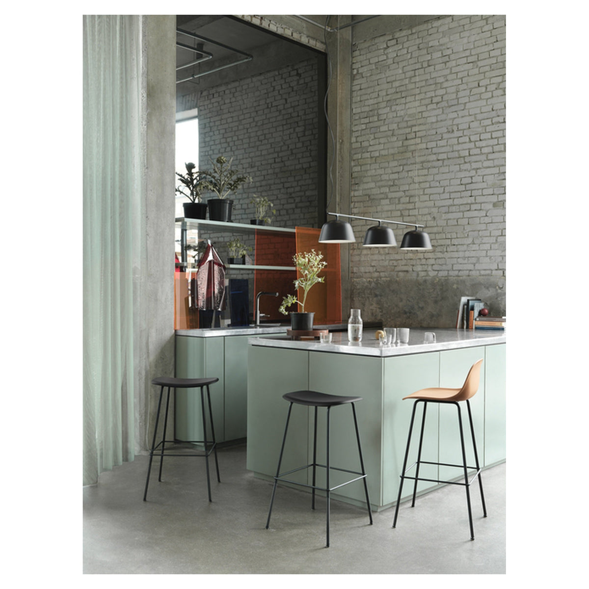 Fiber Counter Stool Tube Base