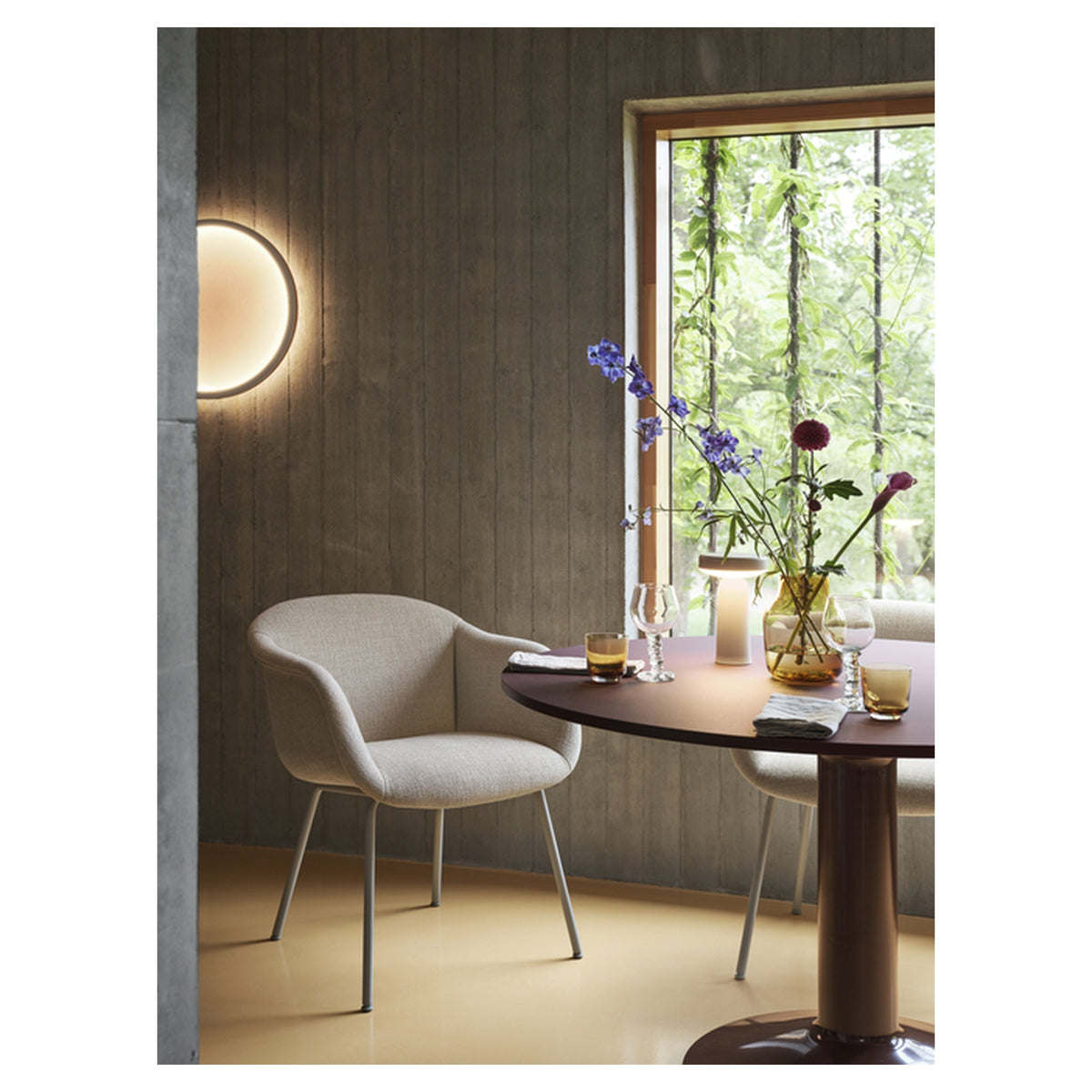 Fiber Soft Armchair Tube Base