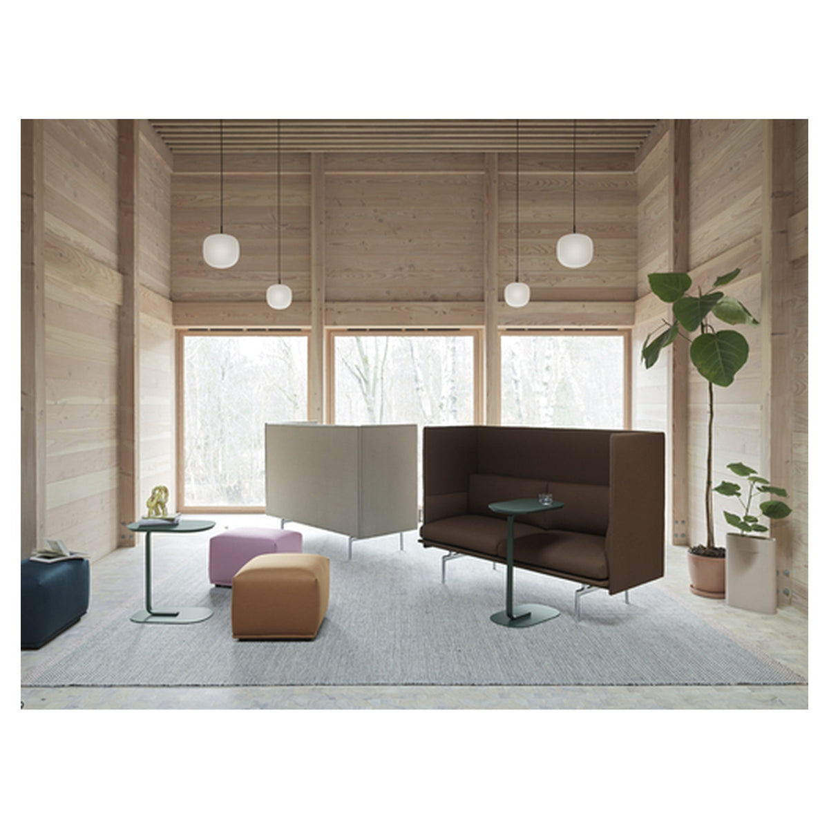 Outline Highback Sofa 2 Seater