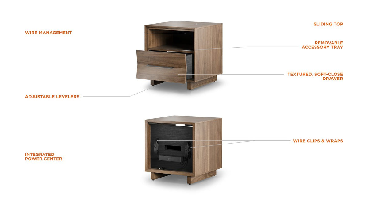KAVA Bedroom 9681 20-inch Nightstand
