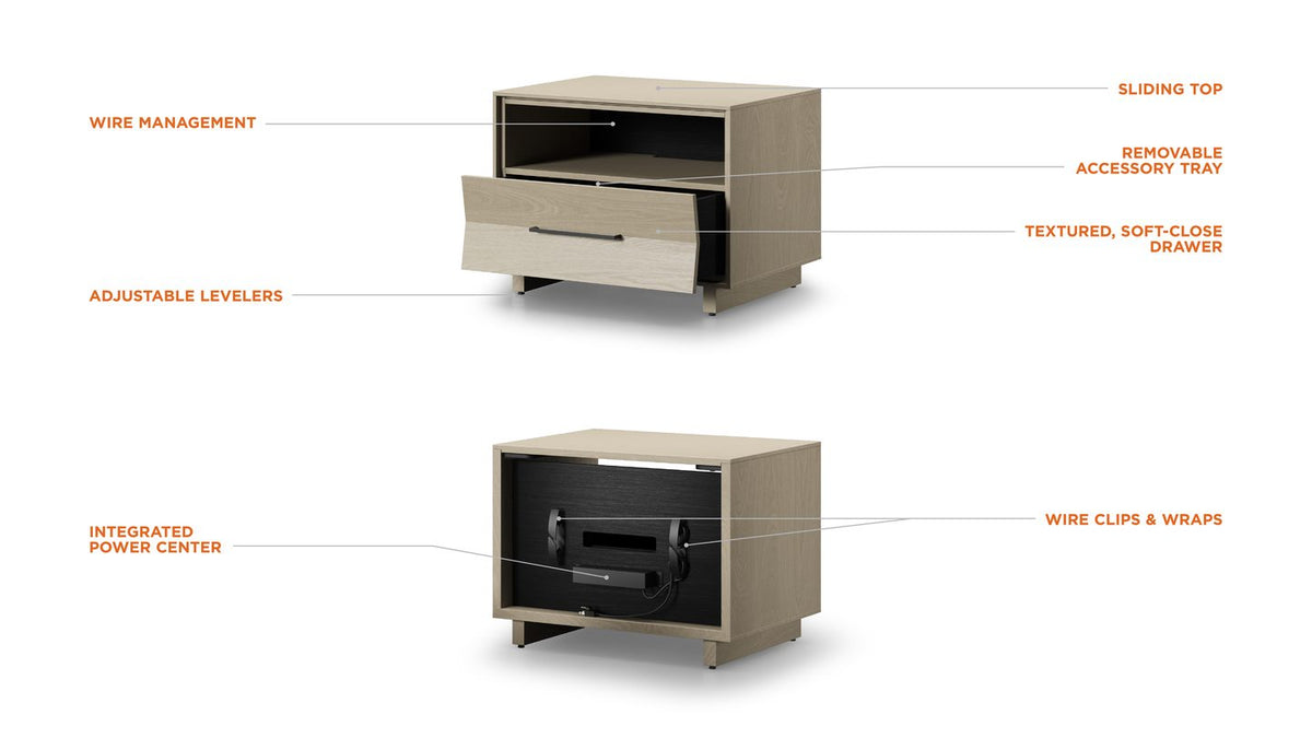 KAVA Bedroom 9682 28-inch Nightstand
