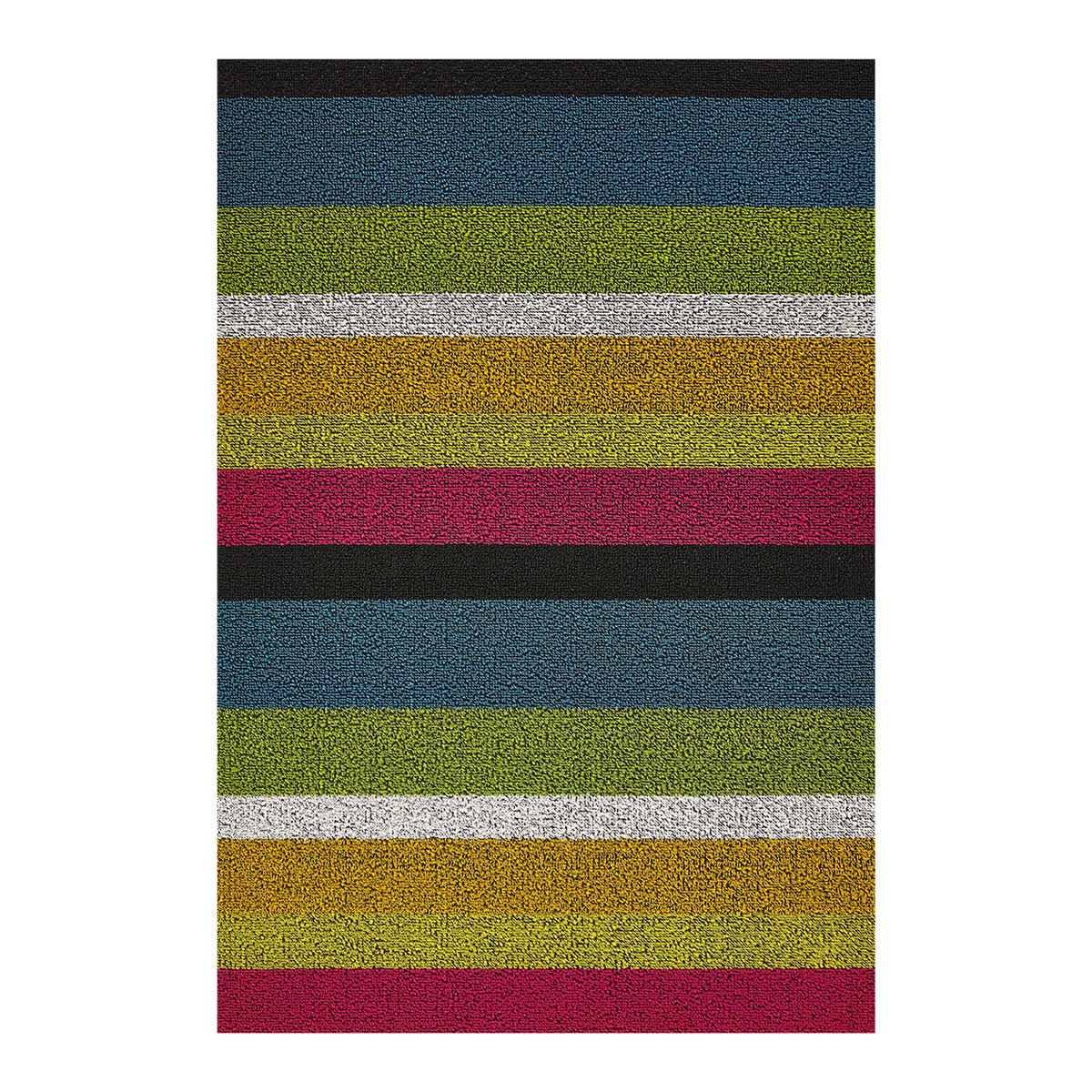 Bold Stripe Shag Mats