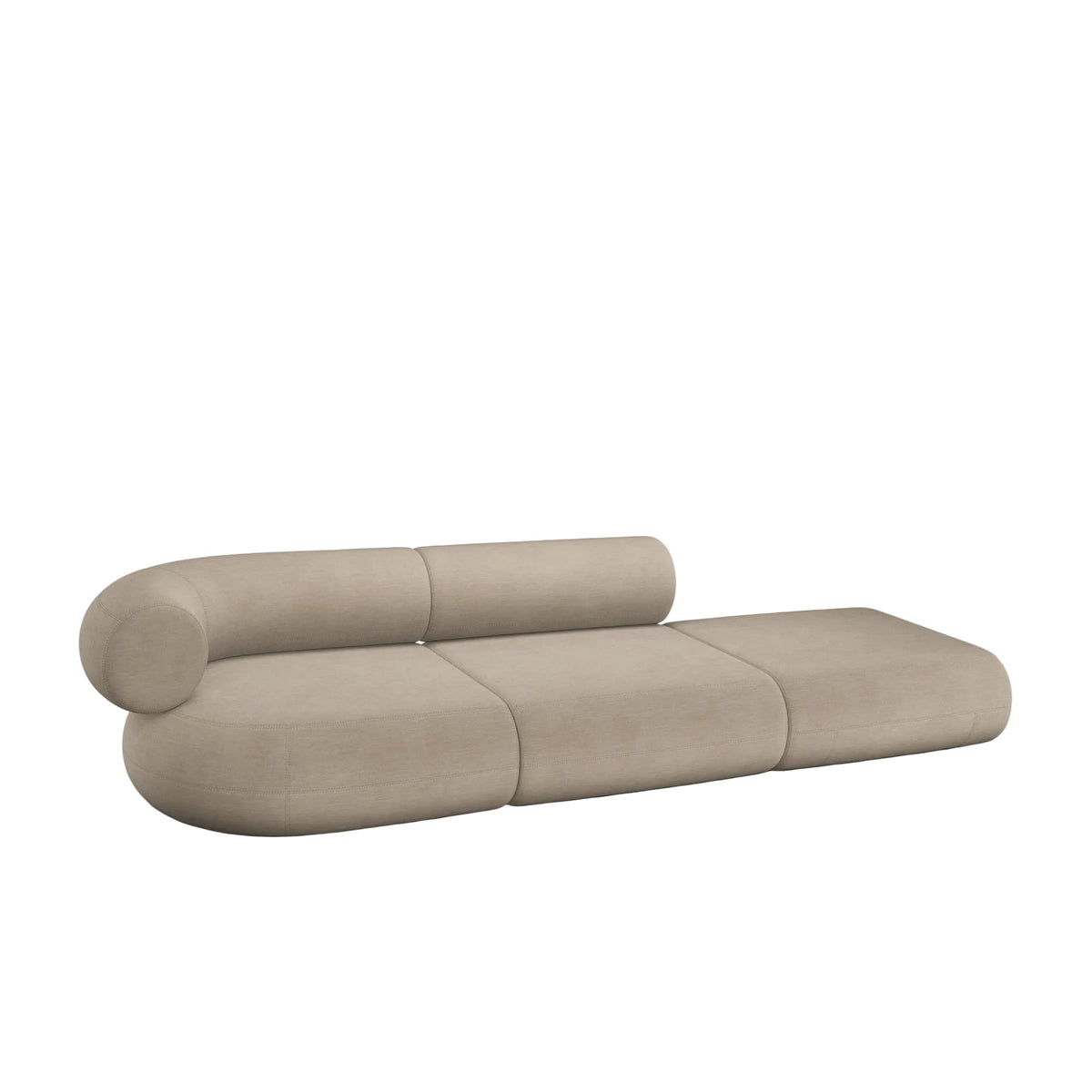 Fat Left Arm Backrest Modular Sofa