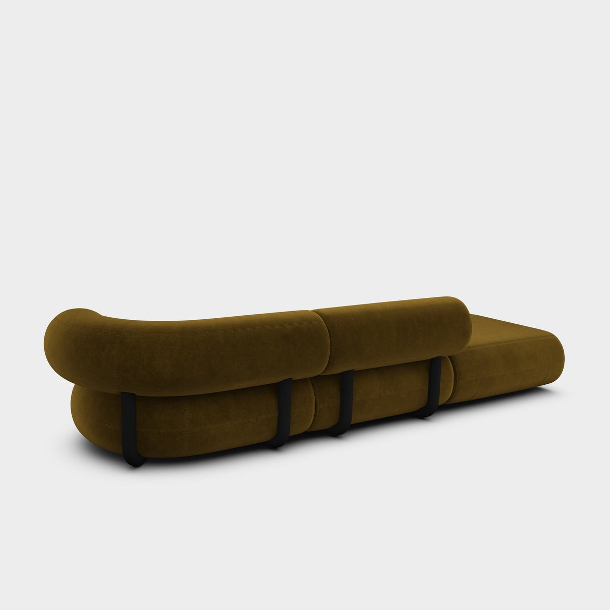 Fat Left Arm Backrest Modular Sofa