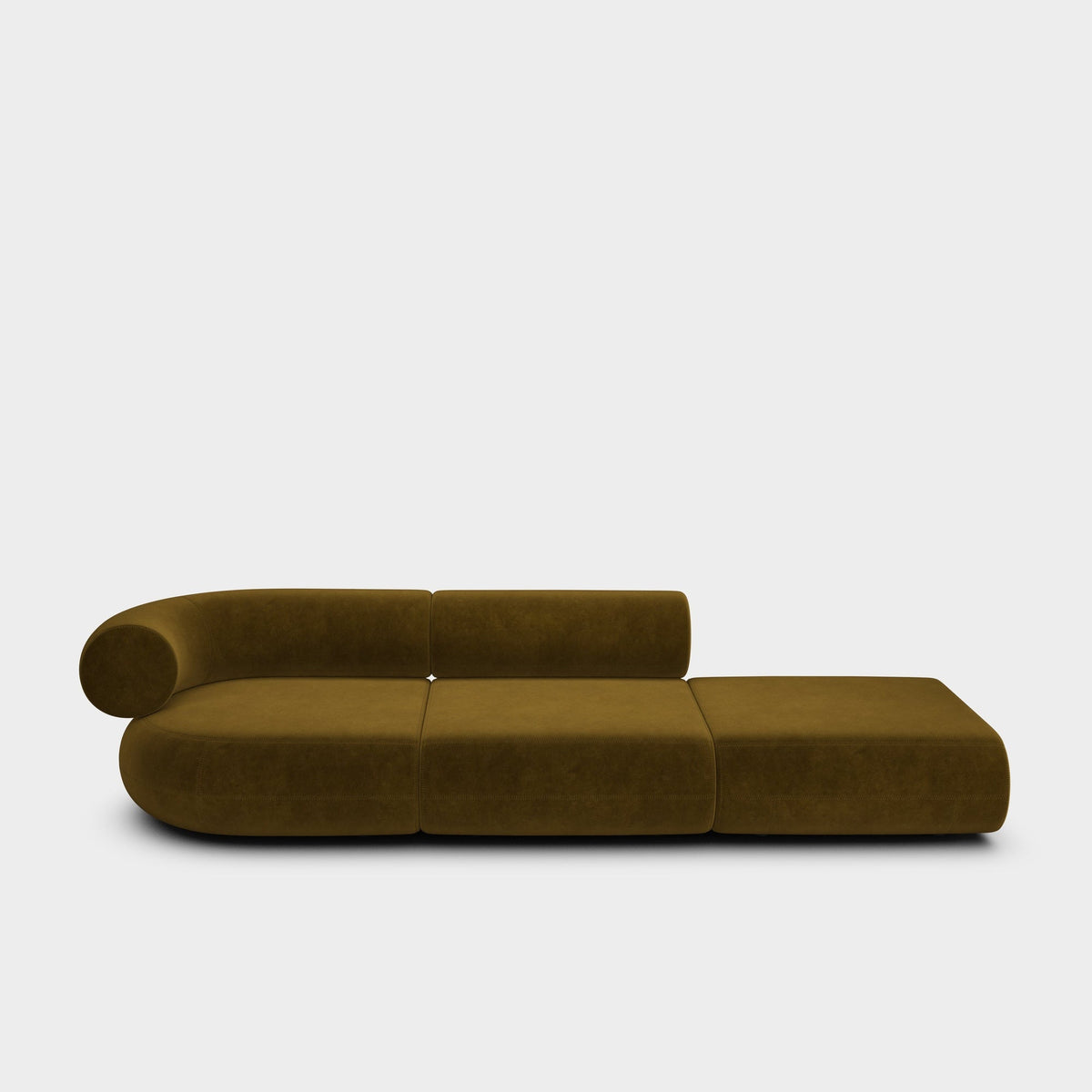 Fat Left Arm Backrest Modular Sofa