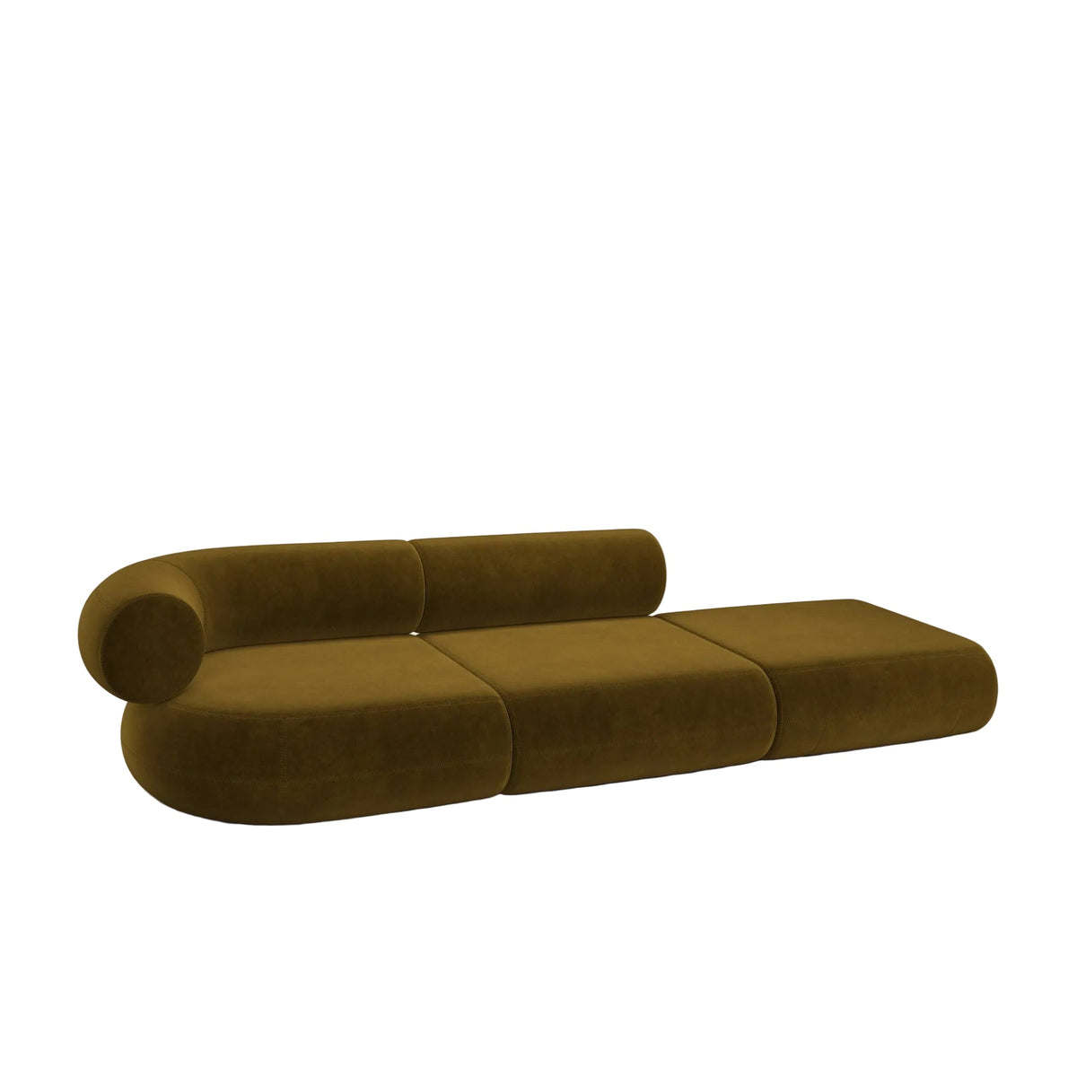 Fat Left Arm Backrest Modular Sofa