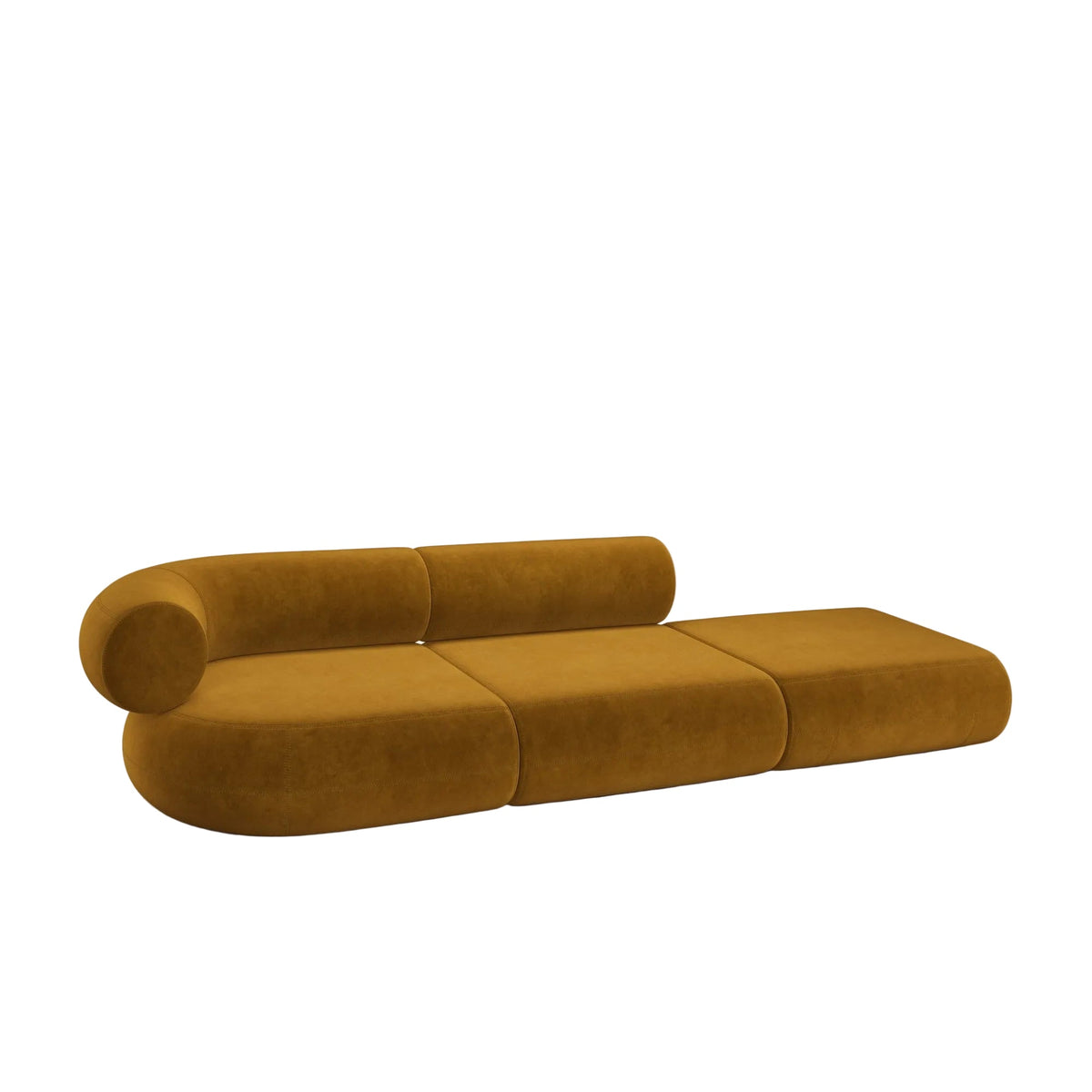 Fat Left Arm Backrest Modular Sofa