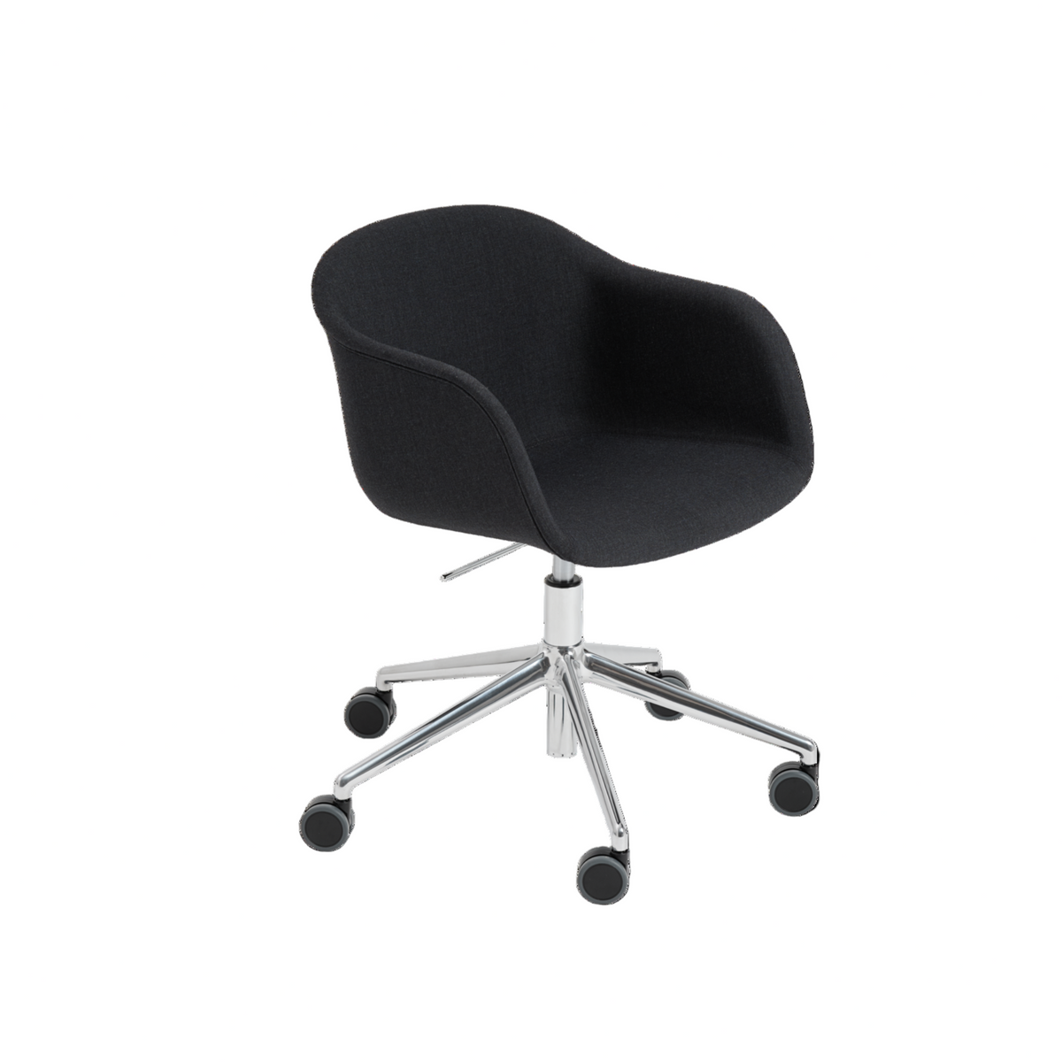 Fiber Armchair Swivel Base W. Gas Lift And Castors