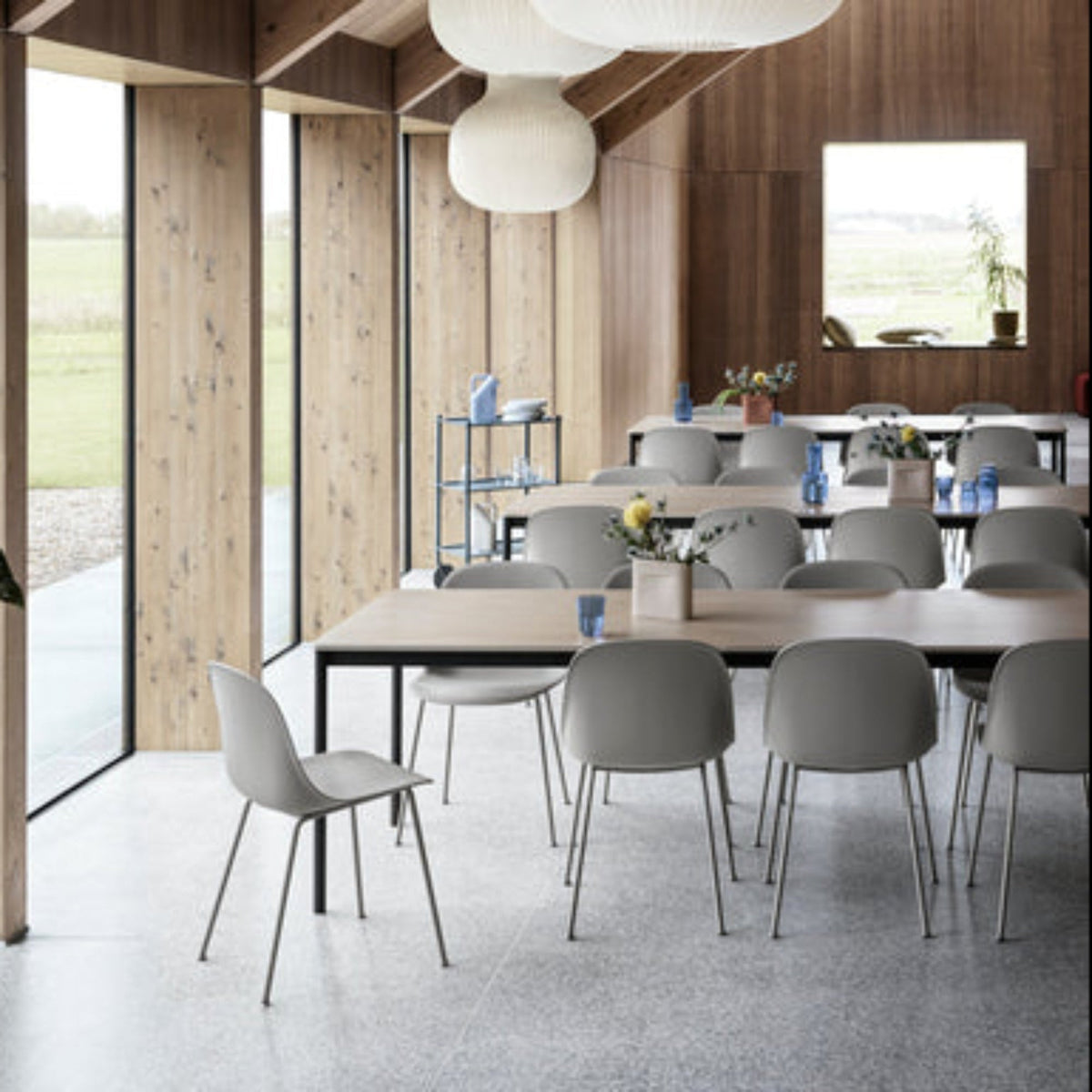 Fiber Side Chair Tube Base