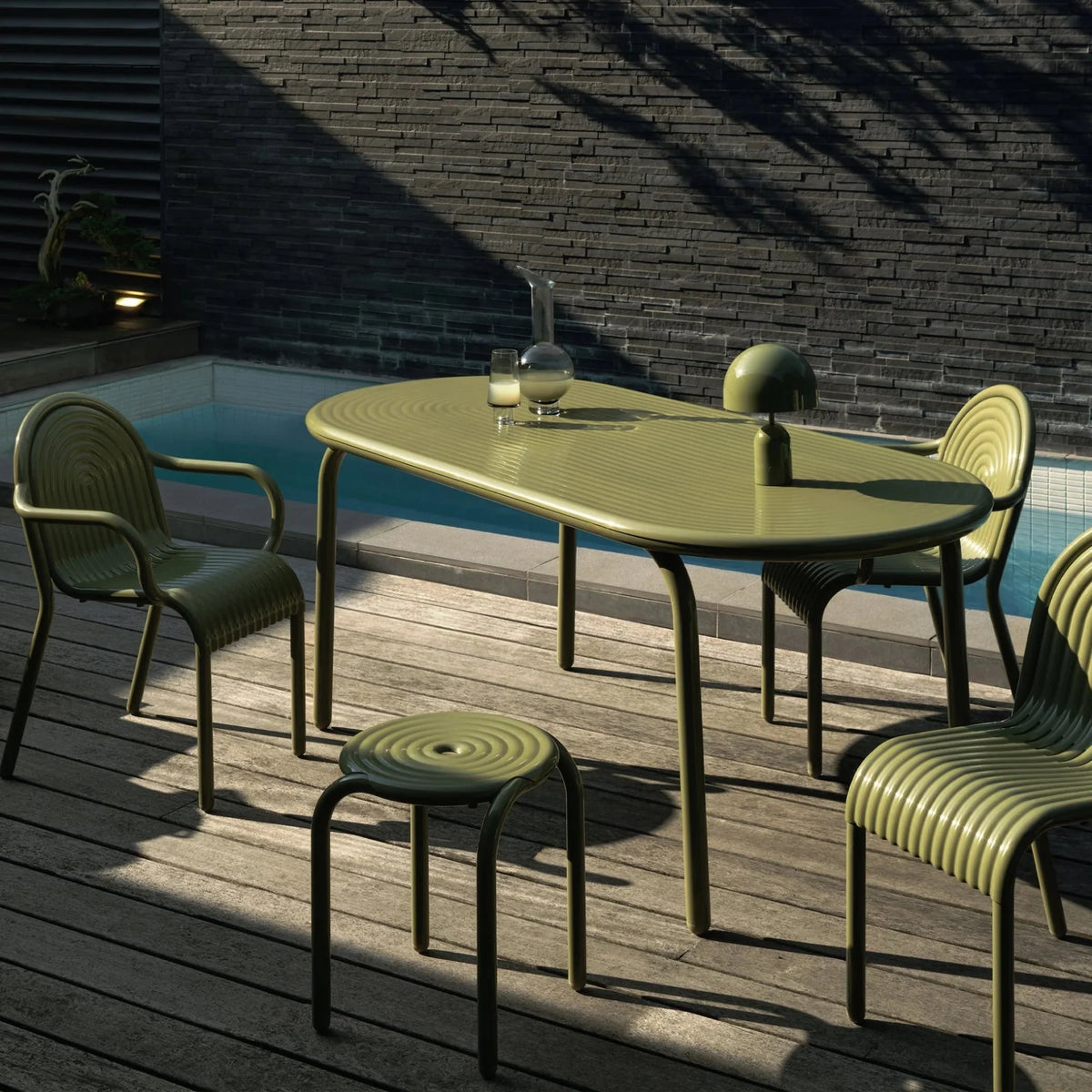 Groove Obround Outdoor Table