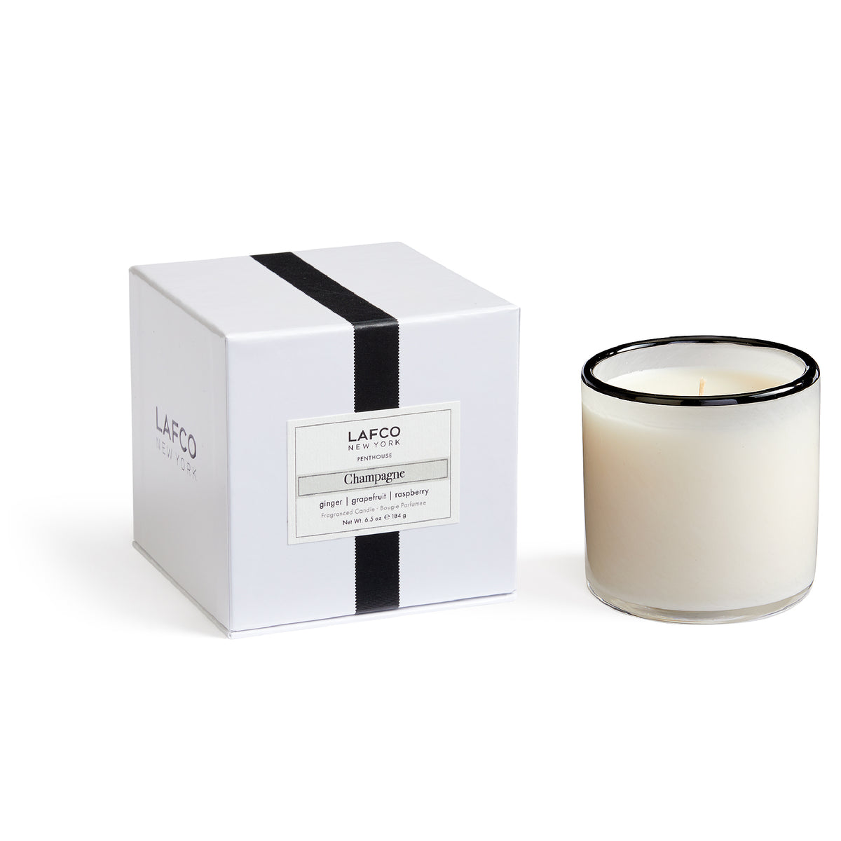 champagne classic candle 6.5 oz