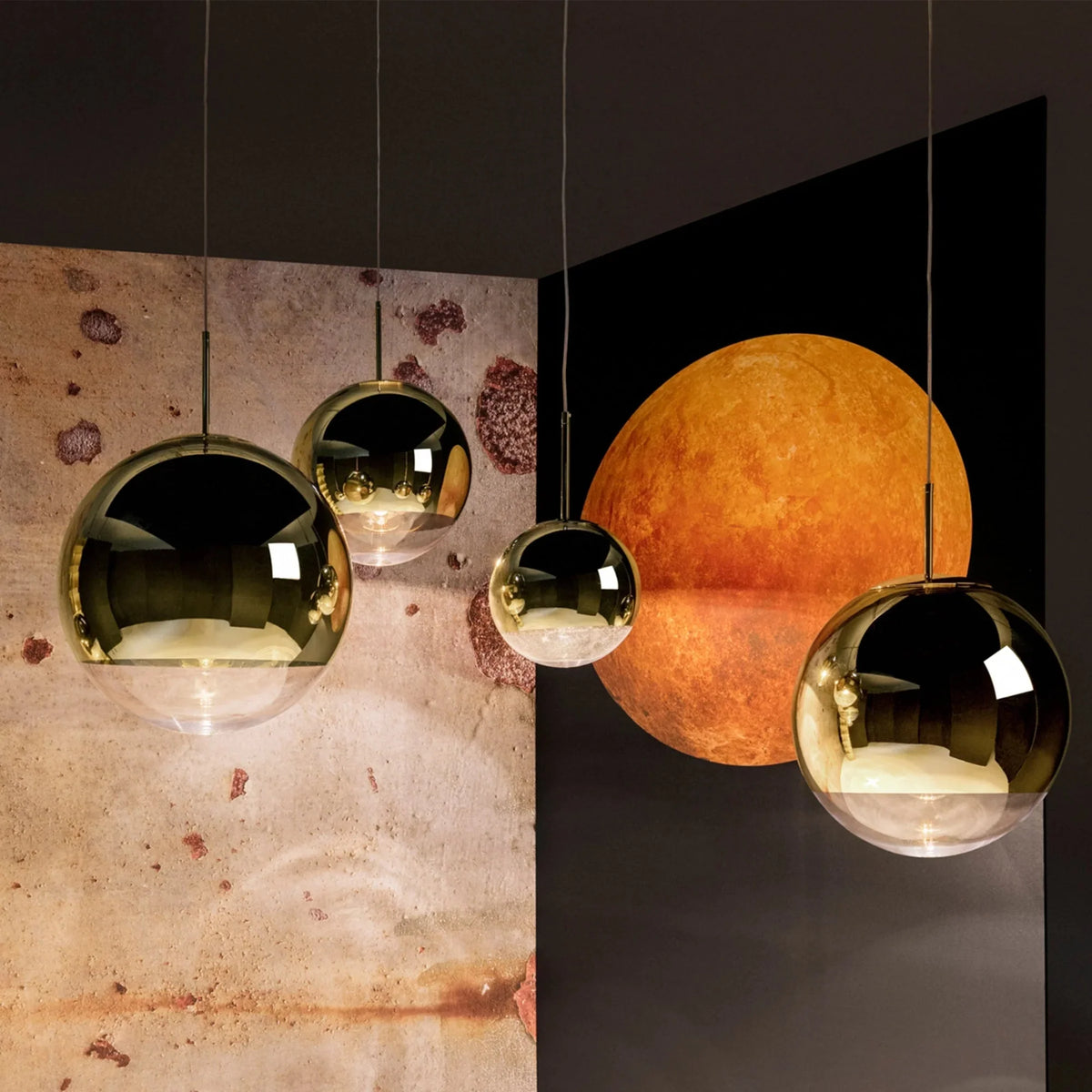 Mirror Ball 10in Pendant