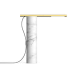 Carrara White Marble / Brass
