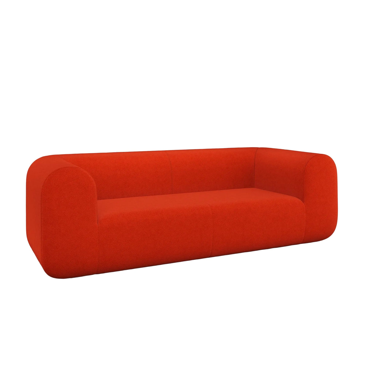 Plump 3-Seater Fixed Sofa