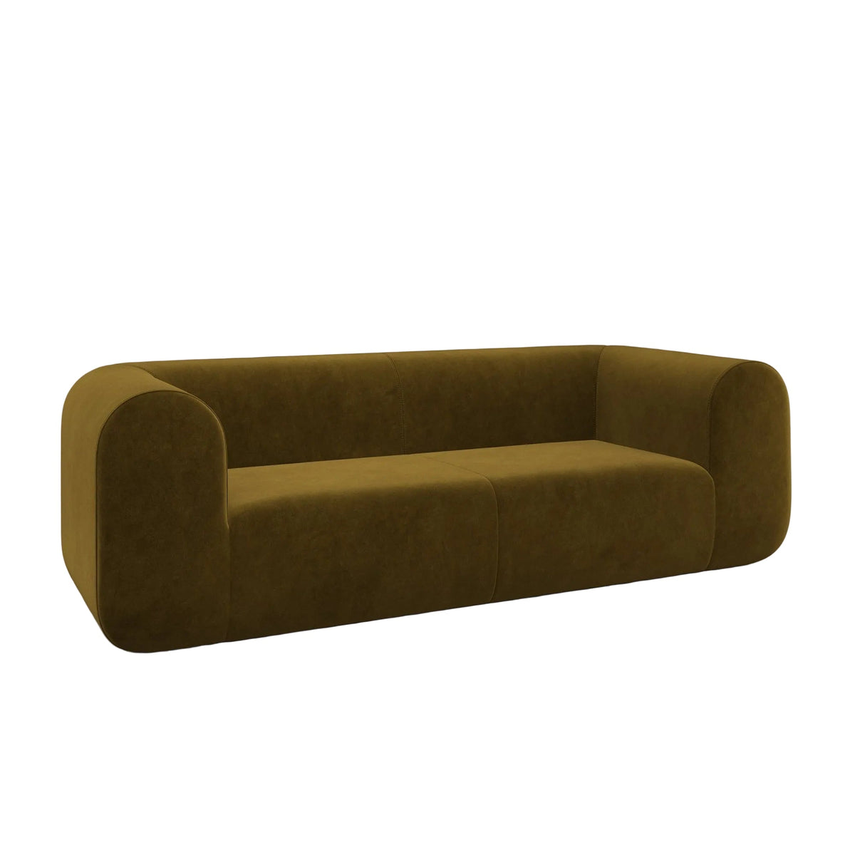 Plump 3-Seater Fixed Sofa