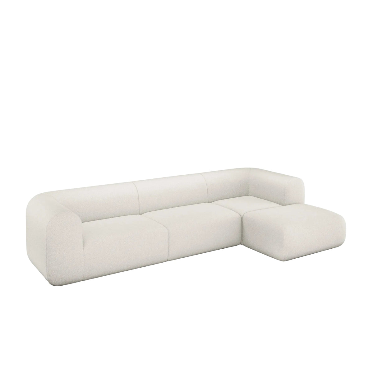 Plump Left Arm & Right Facing Chaise Longue Modular Sofa