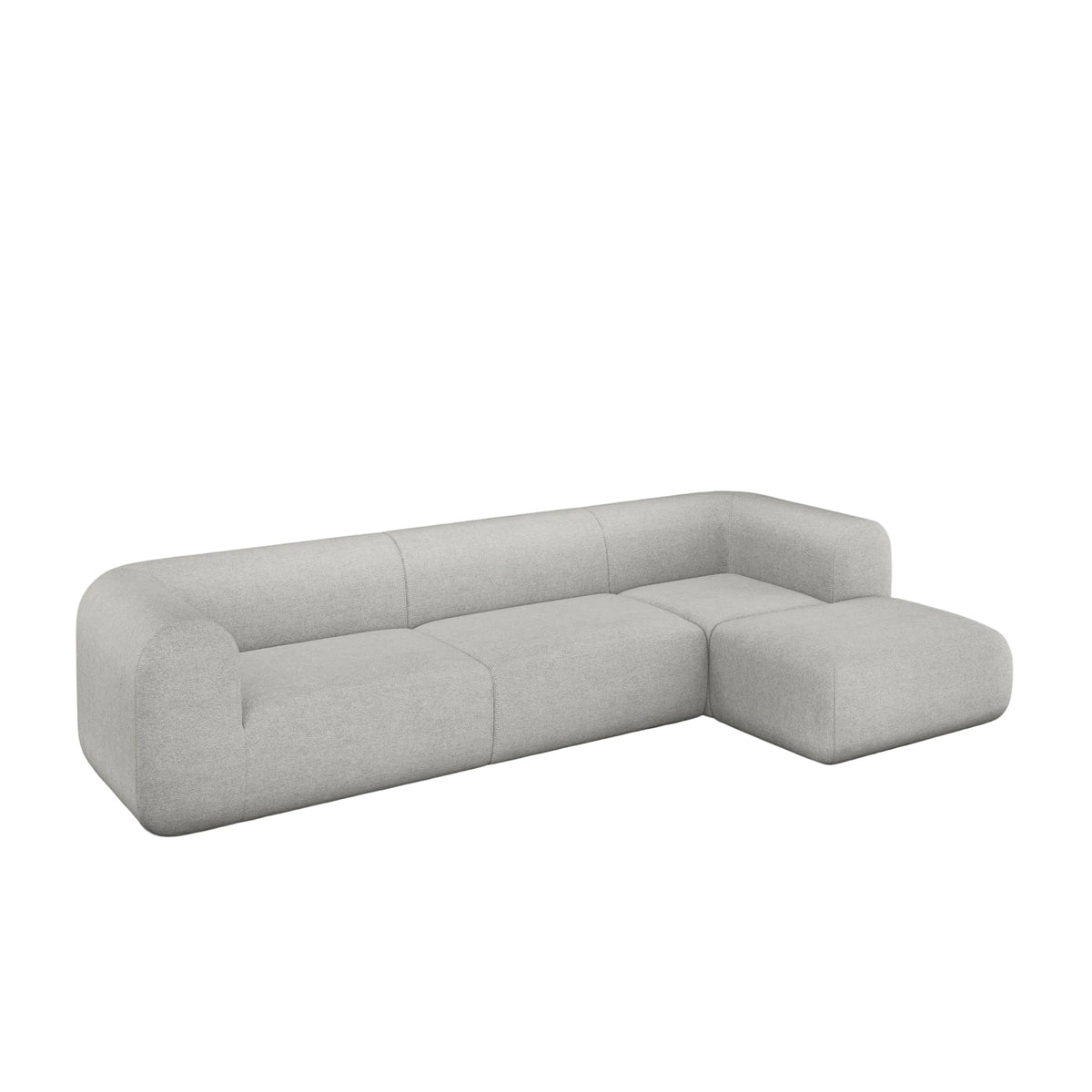 Plump Left Arm & Right Facing Chaise Longue Modular Sofa