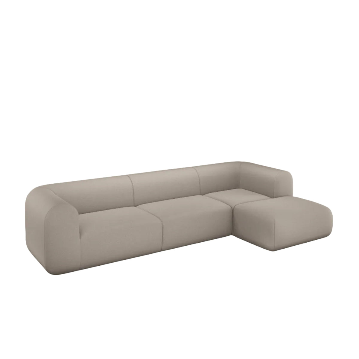 Plump Left Arm & Right Facing Chaise Longue Modular Sofa
