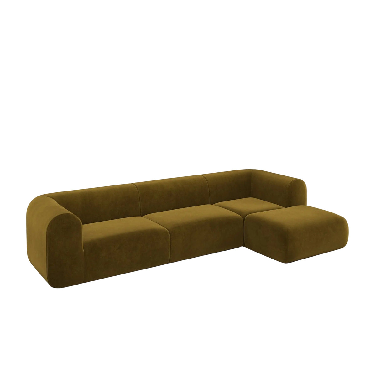 Plump Left Arm & Right Facing Chaise Longue Modular Sofa