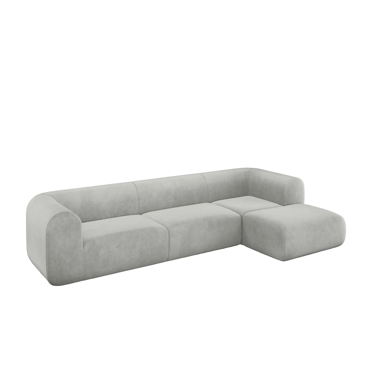 Plump Left Arm & Right Facing Chaise Longue Modular Sofa